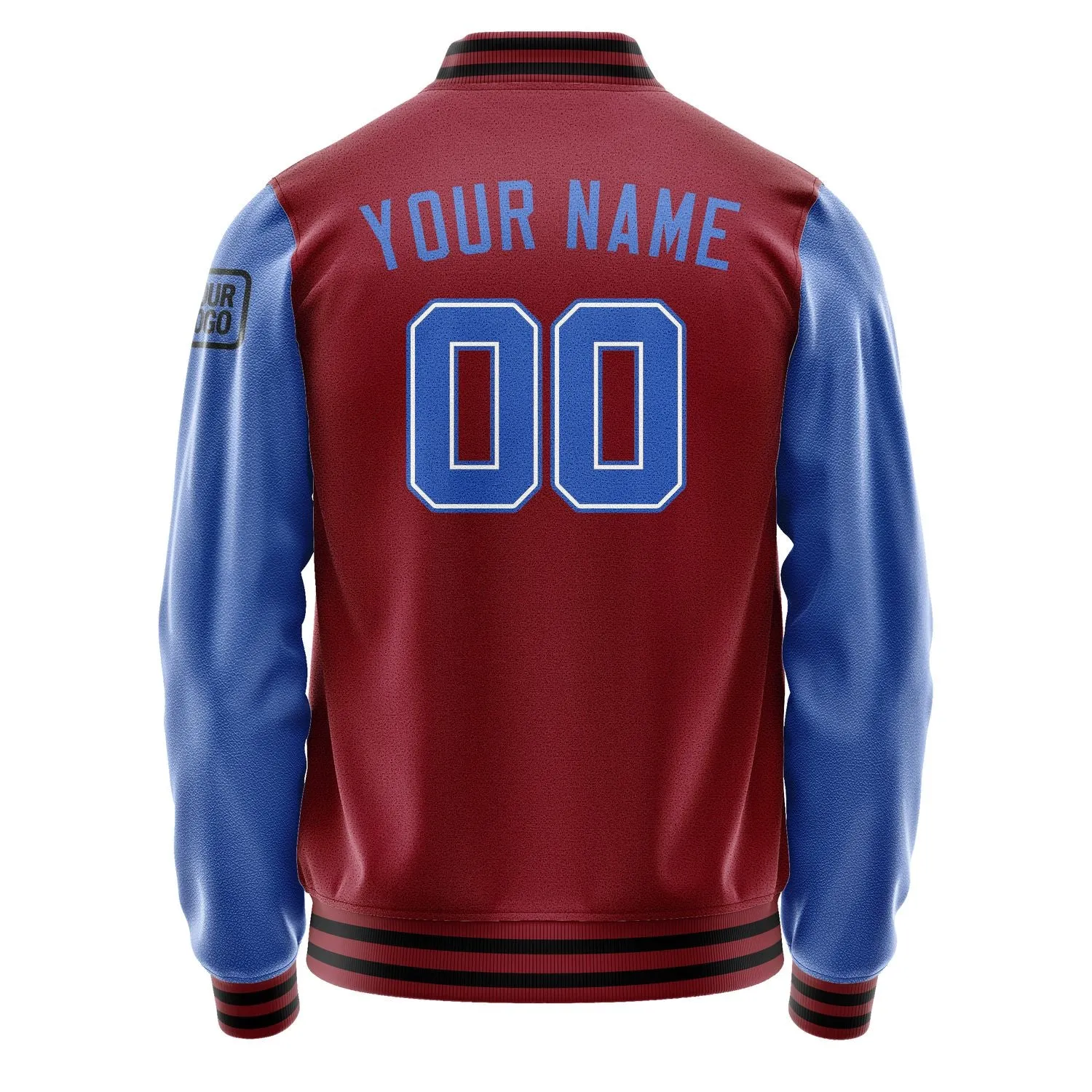 Custom Crimson Red Sky Blue Jacket sold by Tailorly product image thumbnail 3