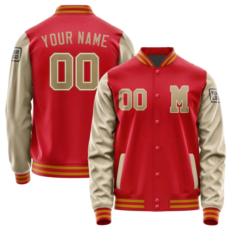 Custom Red Light Khaki Jacket sold by Tailorly