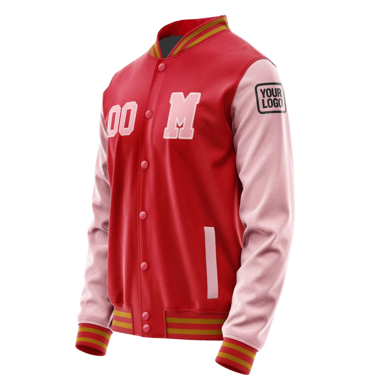 Custom Red Light Pink Jacket sold by Tailorly product image thumbnail 2