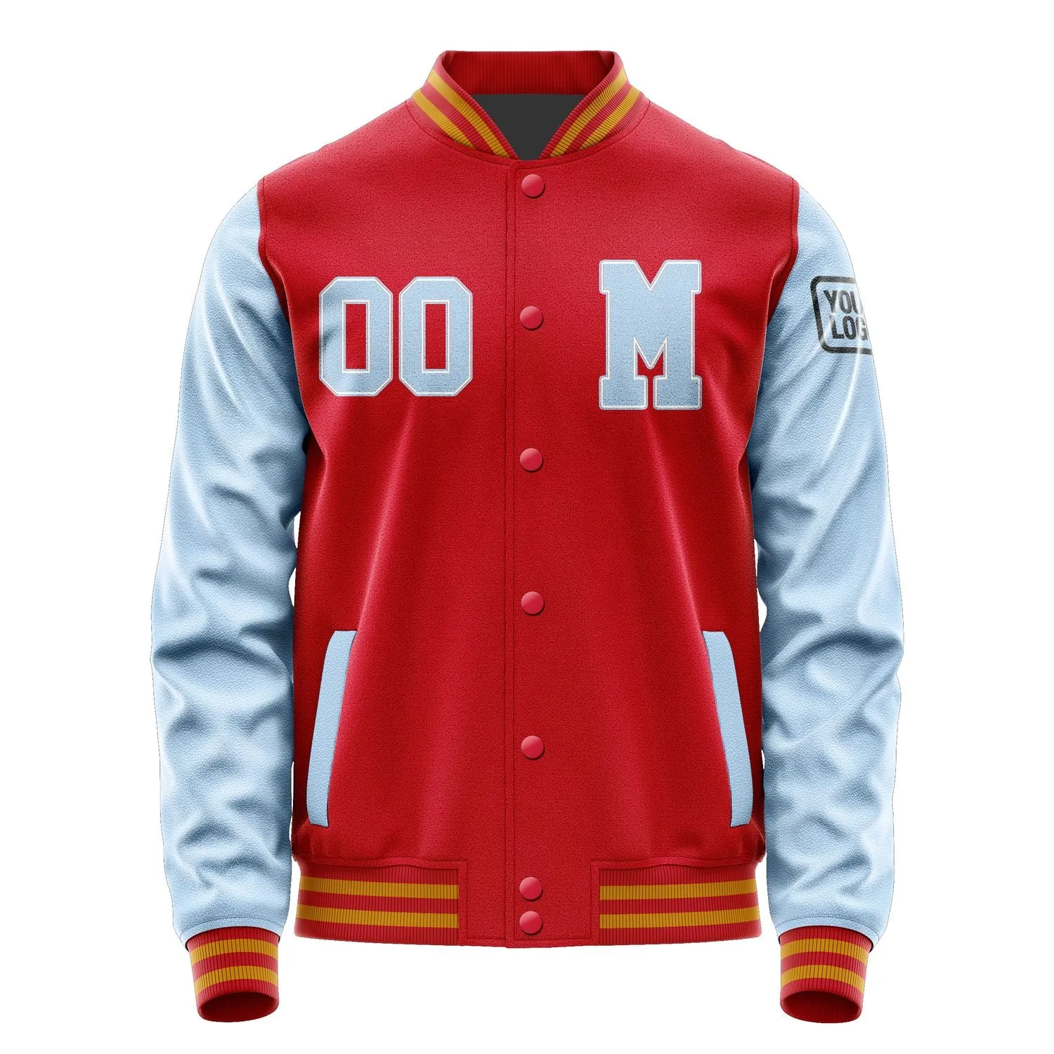 Custom Red Light Blue Jacket sold by Tailorly product image thumbnail 4