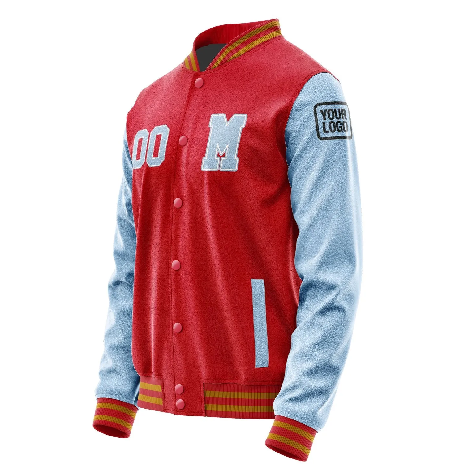 Custom Red Light Blue Jacket sold by Tailorly product image thumbnail 2