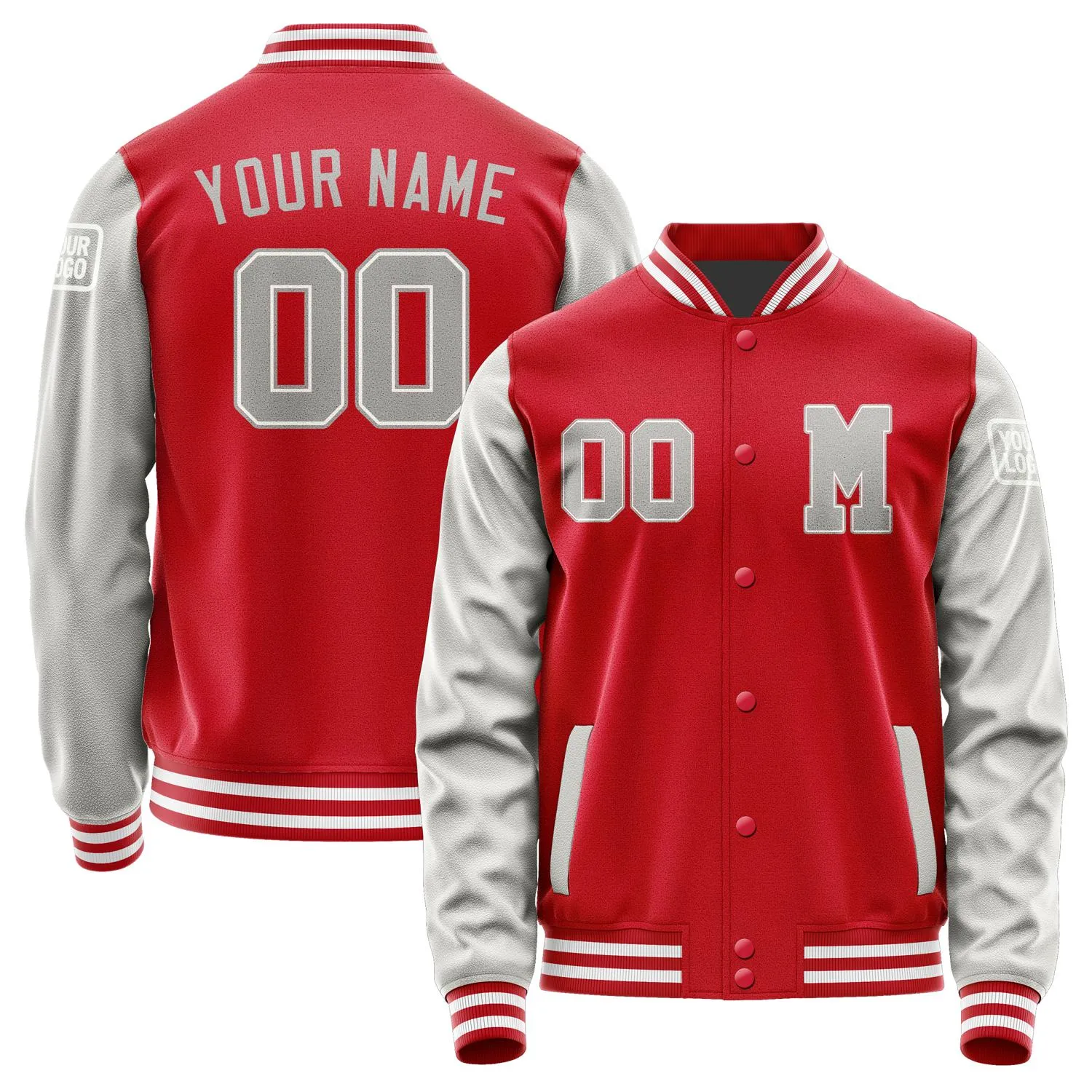 Custom Red Gray Jacket sold by Tailorly