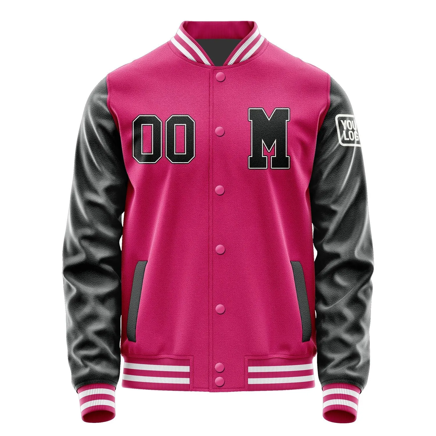Custom Pink Black Jacket sold by Tailorly product image thumbnail 4