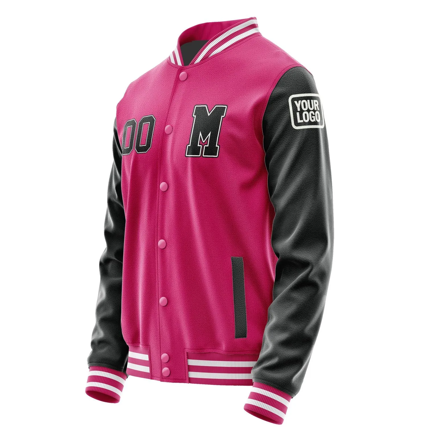 Custom Pink Black Jacket sold by Tailorly product image thumbnail 2