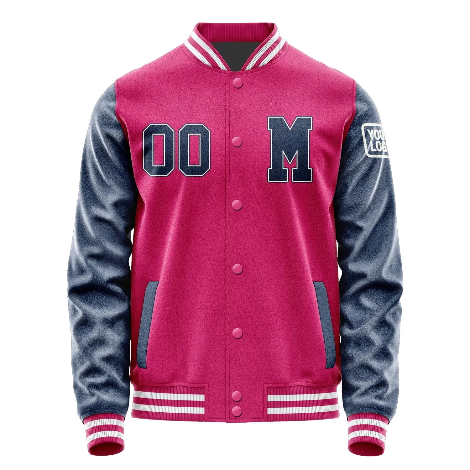 Custom Pink Blue Jacket sold by Tailorly product image thumbnail 4