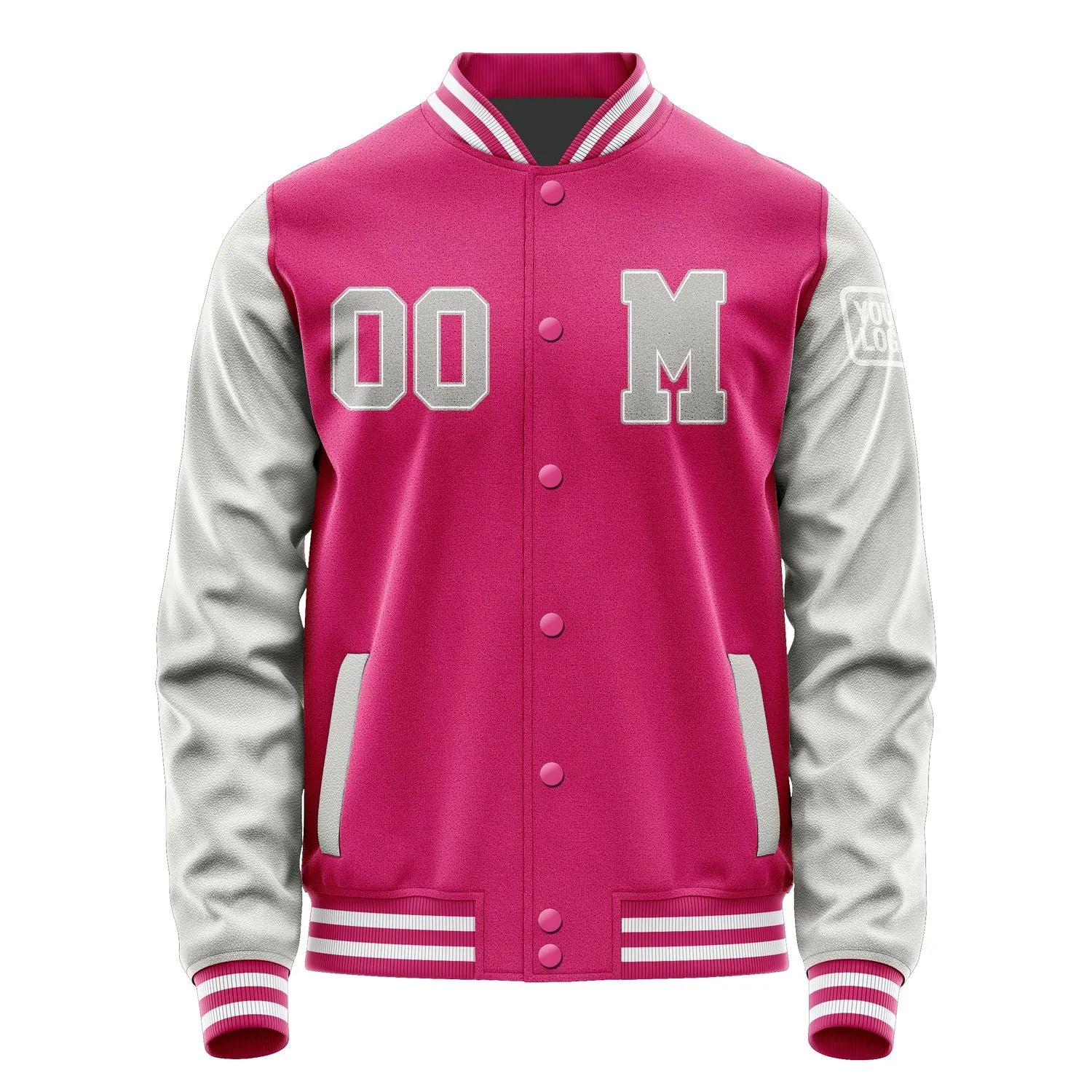 Custom Pink Gray Jacket sold by Tailorly product image thumbnail 4