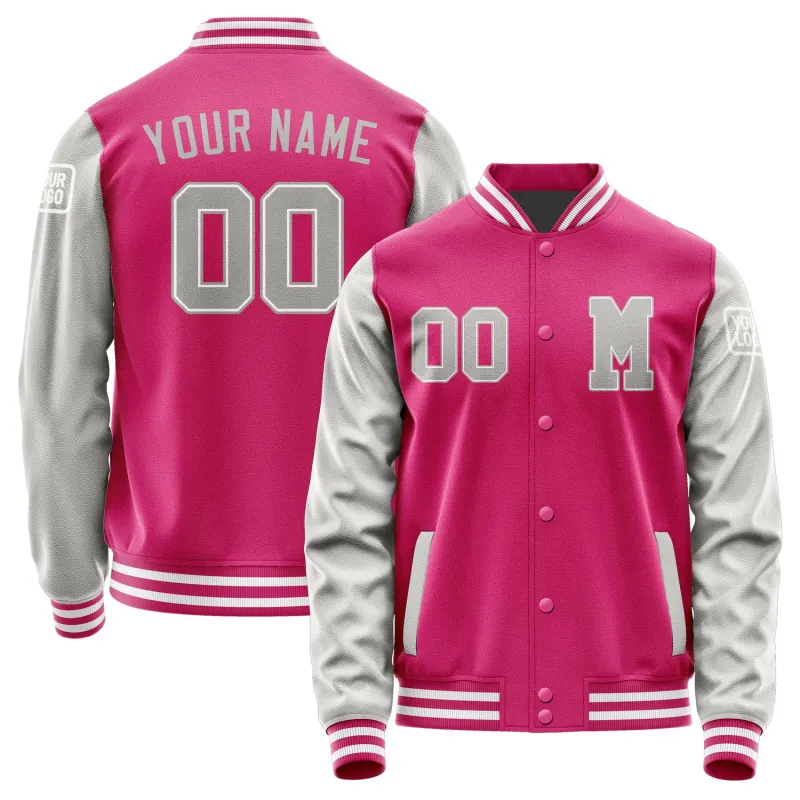 Custom Pink Gray Jacket sold by Tailorly