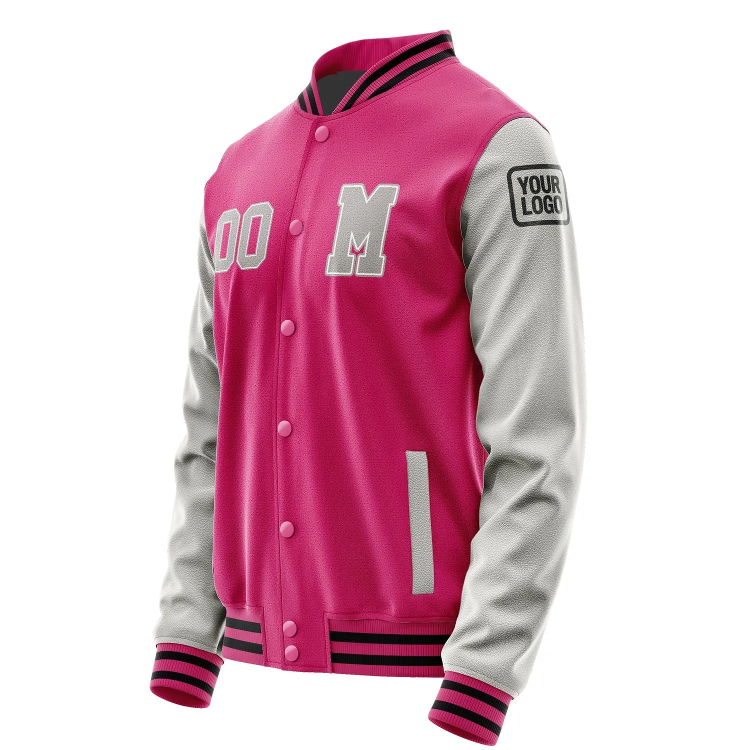 Custom Pink Gray Jacket sold by Tailorly product image thumbnail 2