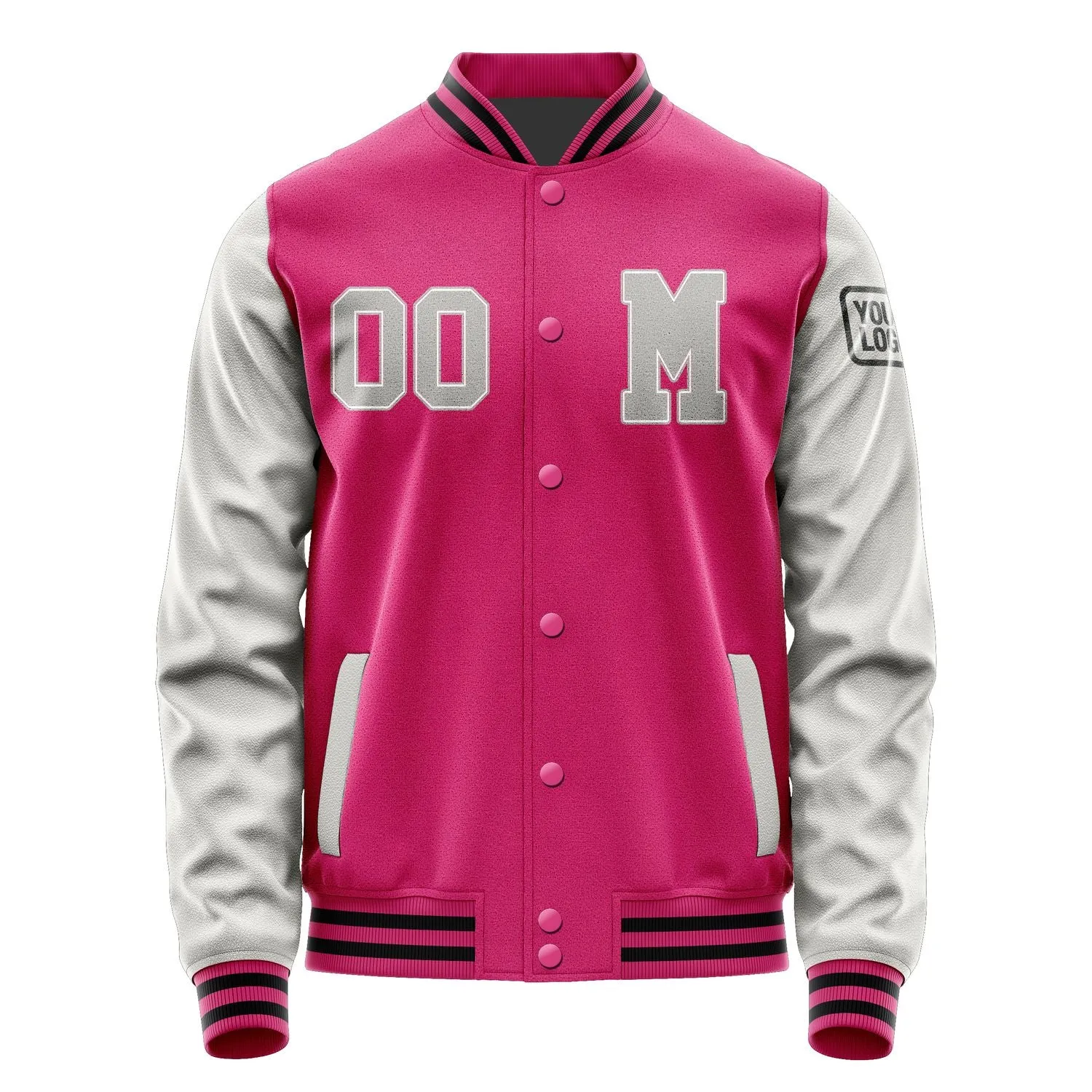Custom Pink Gray Jacket sold by Tailorly product image thumbnail 4