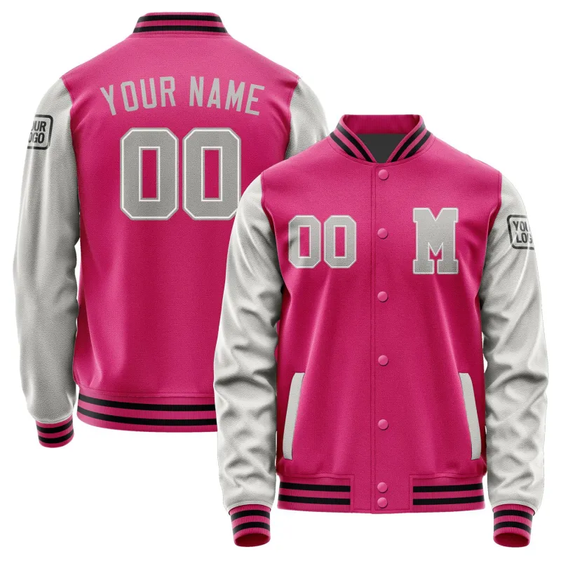 Custom Pink Gray Jacket sold by Tailorly