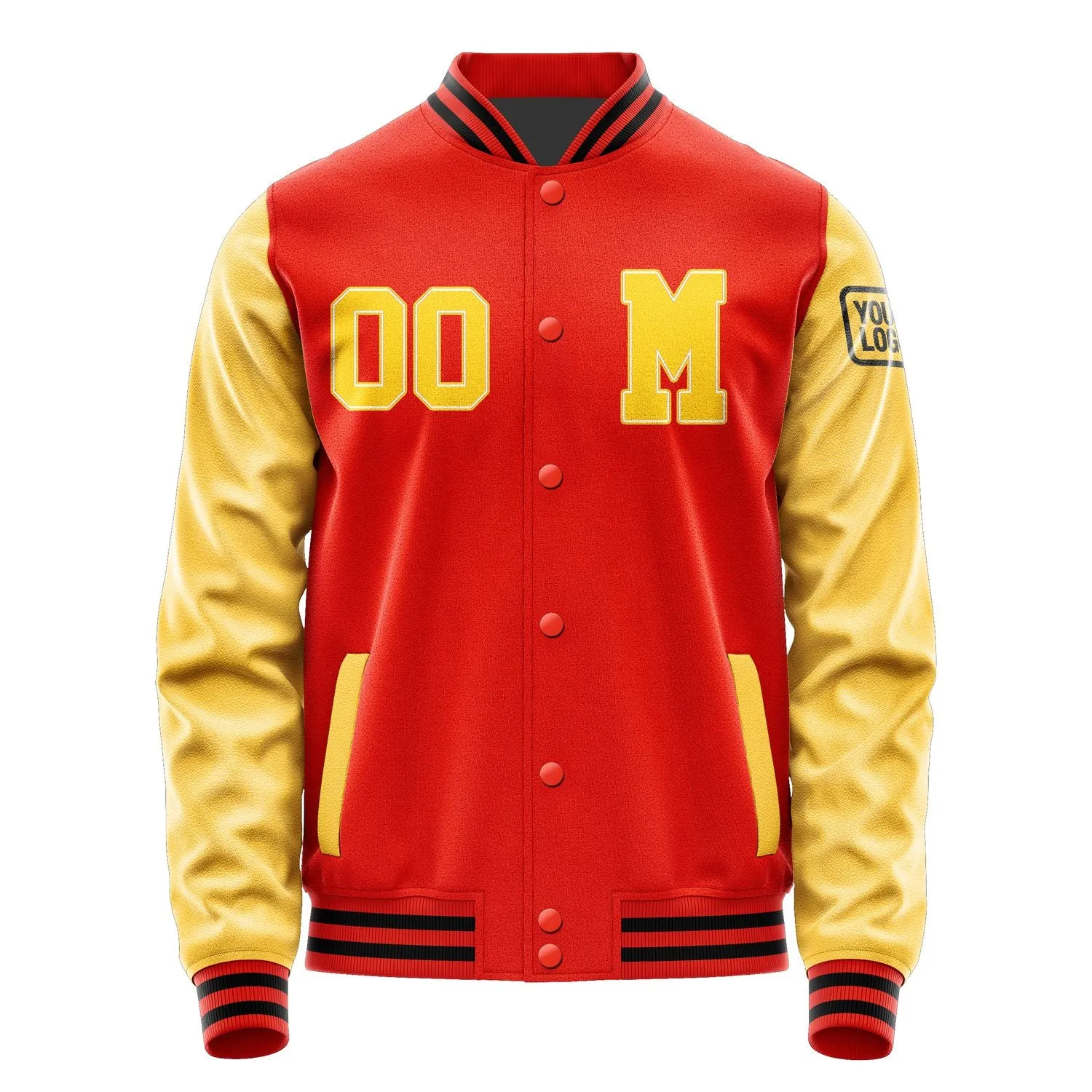 Custom Orange Red Gold Jacket sold by Tailorly product image thumbnail 4