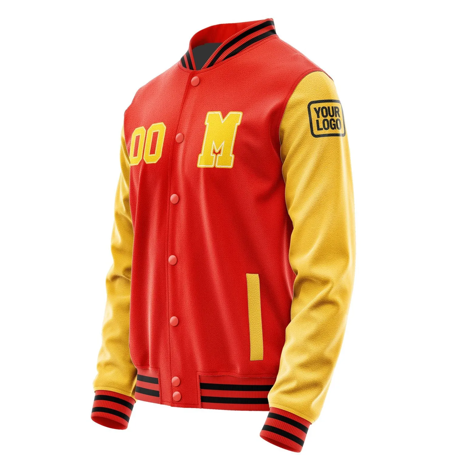Custom Orange Red Gold Jacket sold by Tailorly product image thumbnail 2