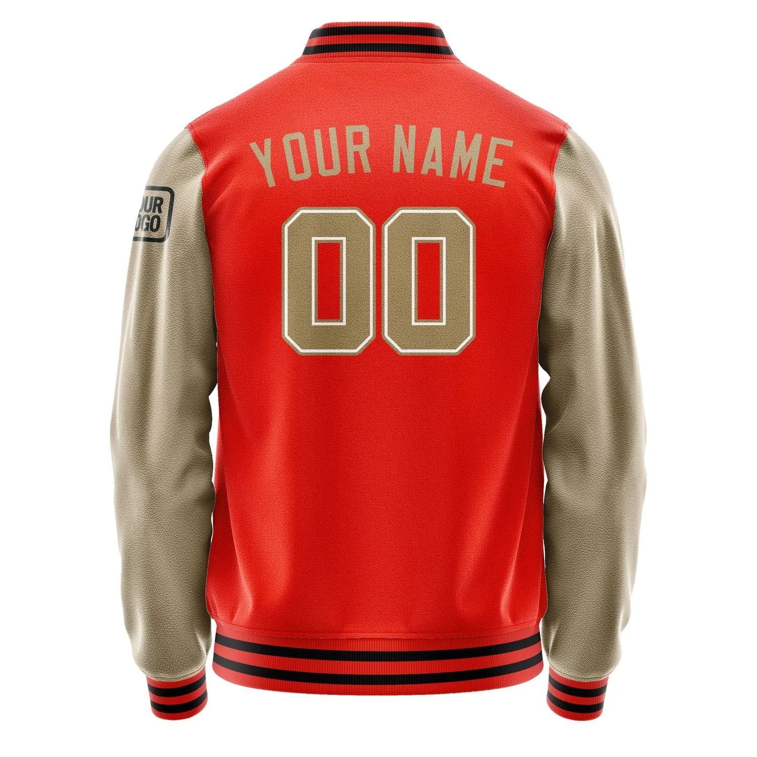 Custom Orange Red Light Khaki Jacket sold by Tailorly product image thumbnail 3
