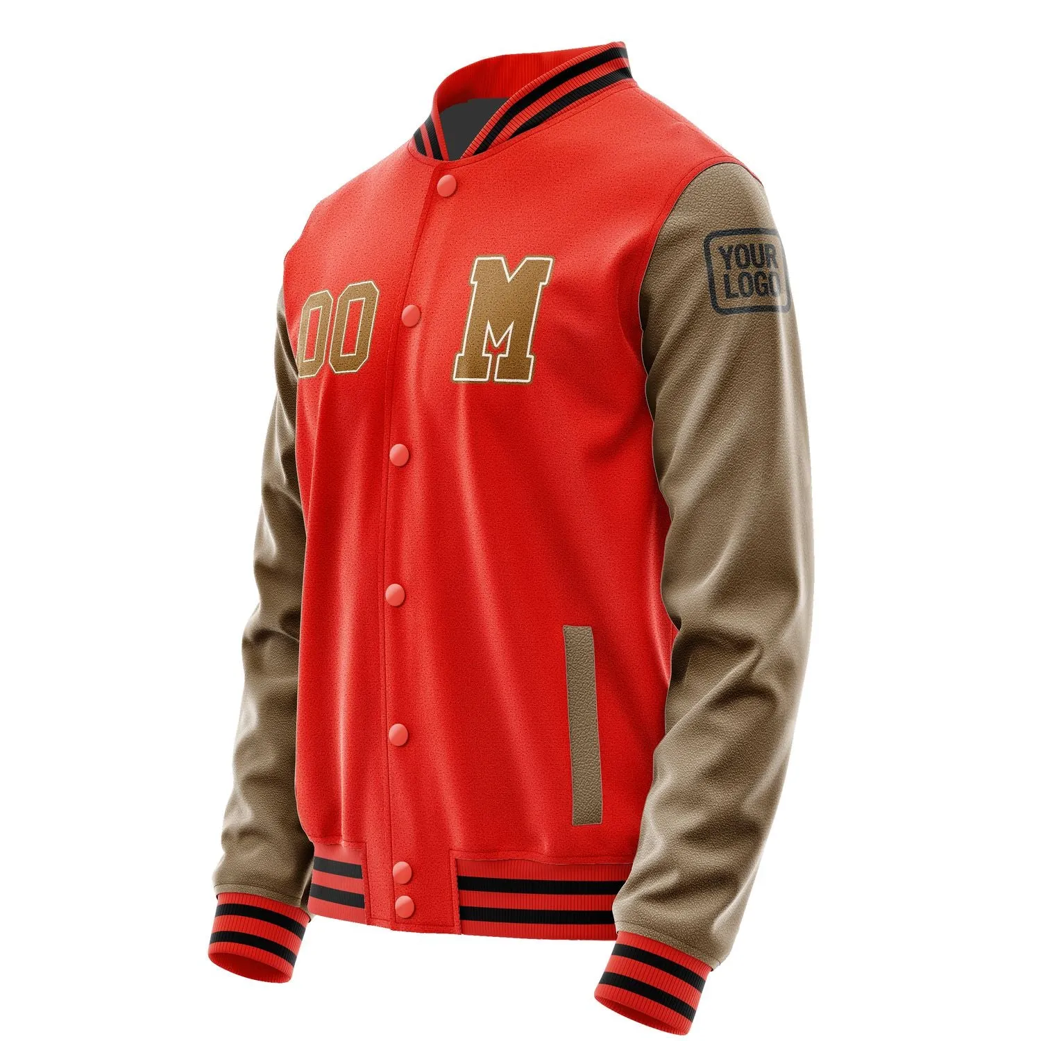 Custom Orange Red Khaki Jacket sold by Tailorly product image thumbnail 2