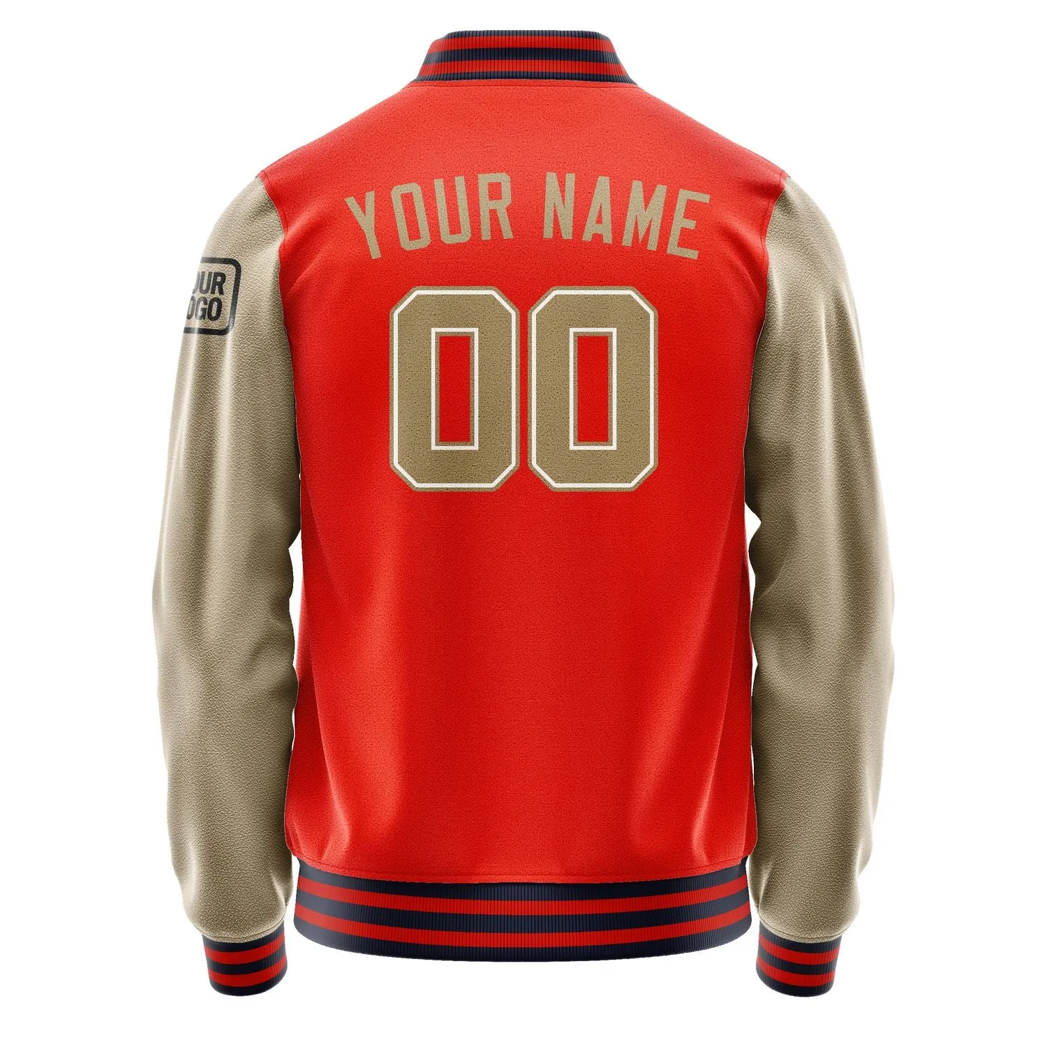 Custom Orange Red Light Khaki Jacket sold by Tailorly product image thumbnail 3