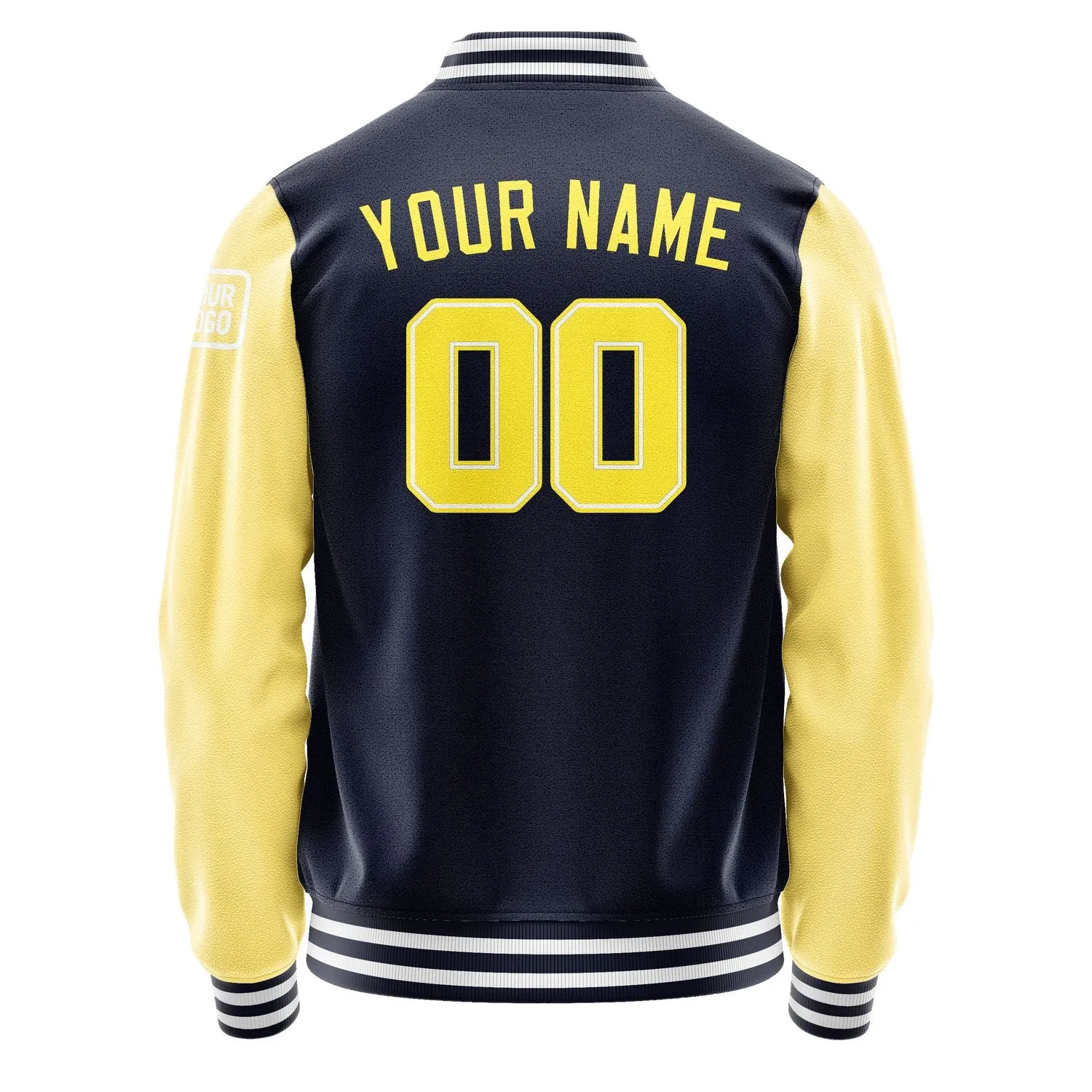 Custom Navy Light Yellow Jacket sold by Tailorly product image thumbnail 3