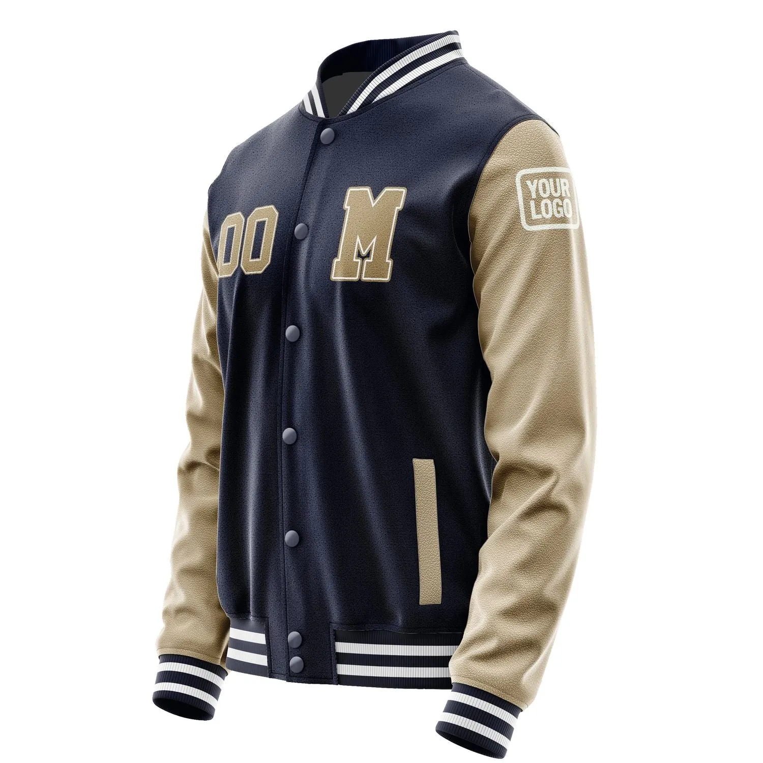 Custom Navy Light Khaki Jacket sold by Tailorly product image thumbnail 2