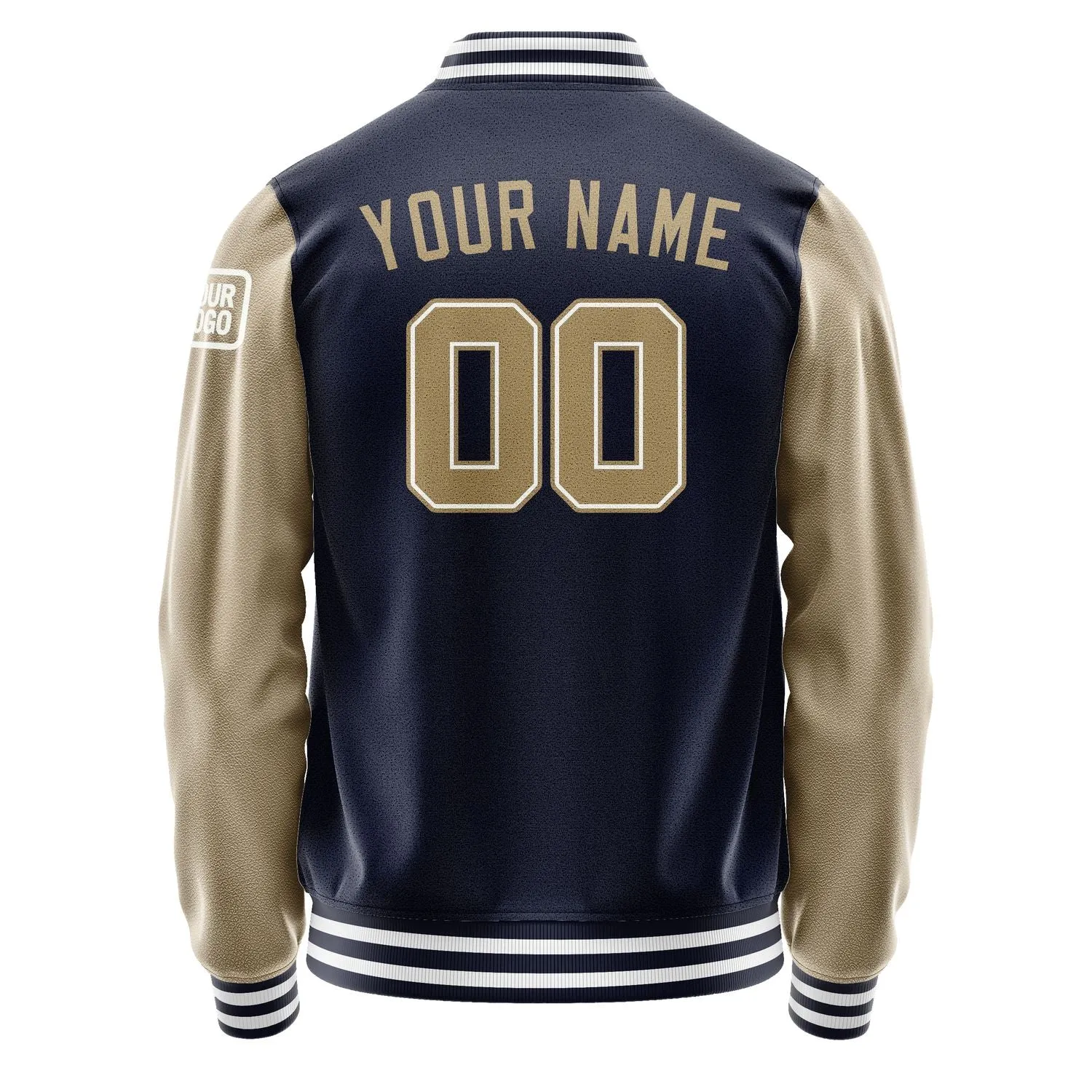 Custom Navy Light Khaki Jacket sold by Tailorly product image thumbnail 3