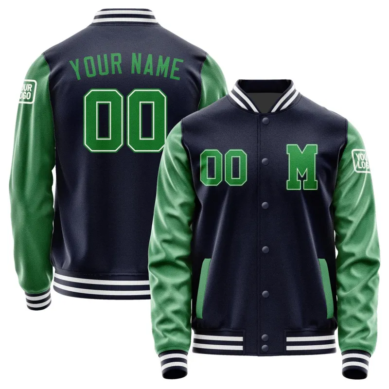 Custom Navy Emerald Green Jacket sold by Tailorly