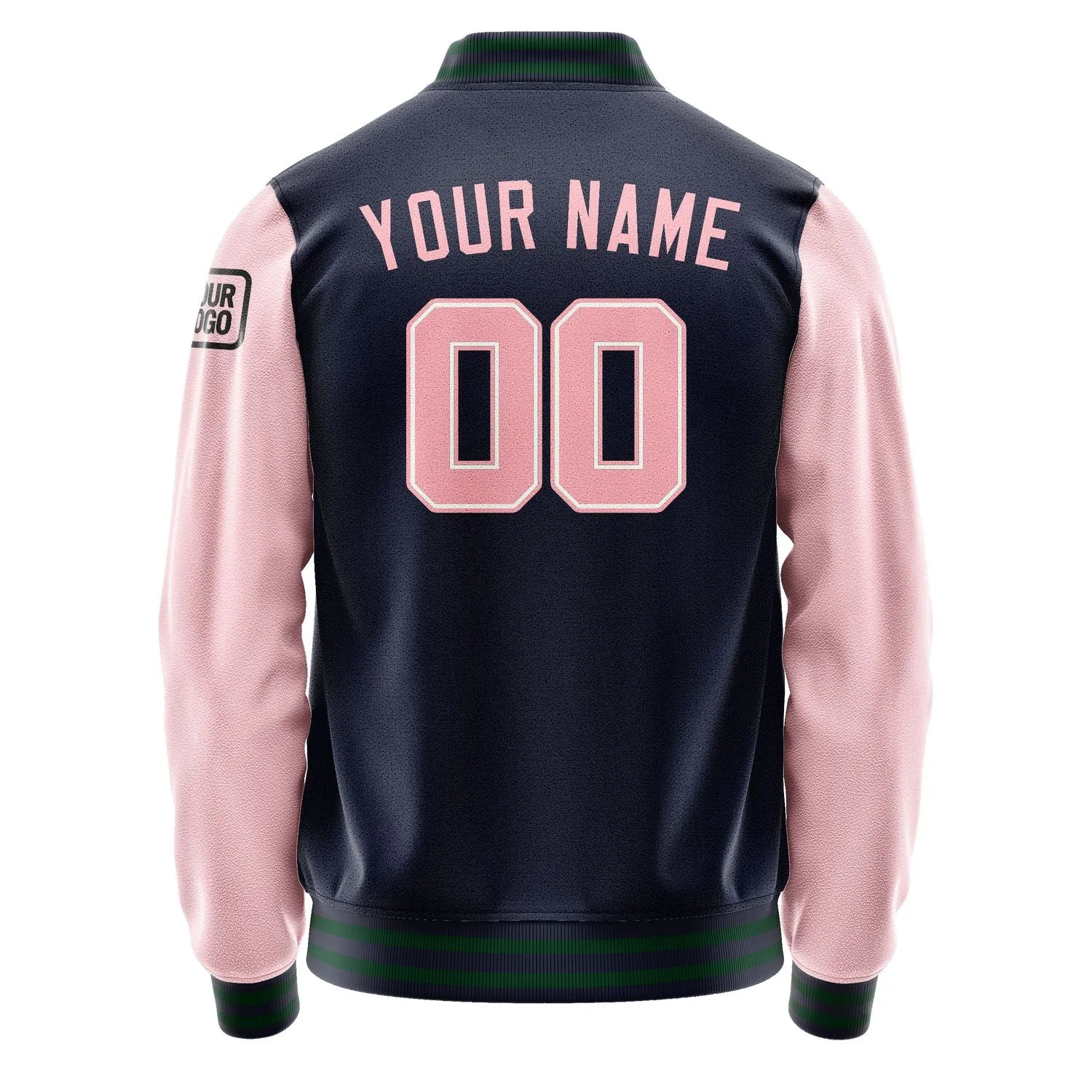 Custom Navy Light Pink Jacket sold by Tailorly product image thumbnail 3