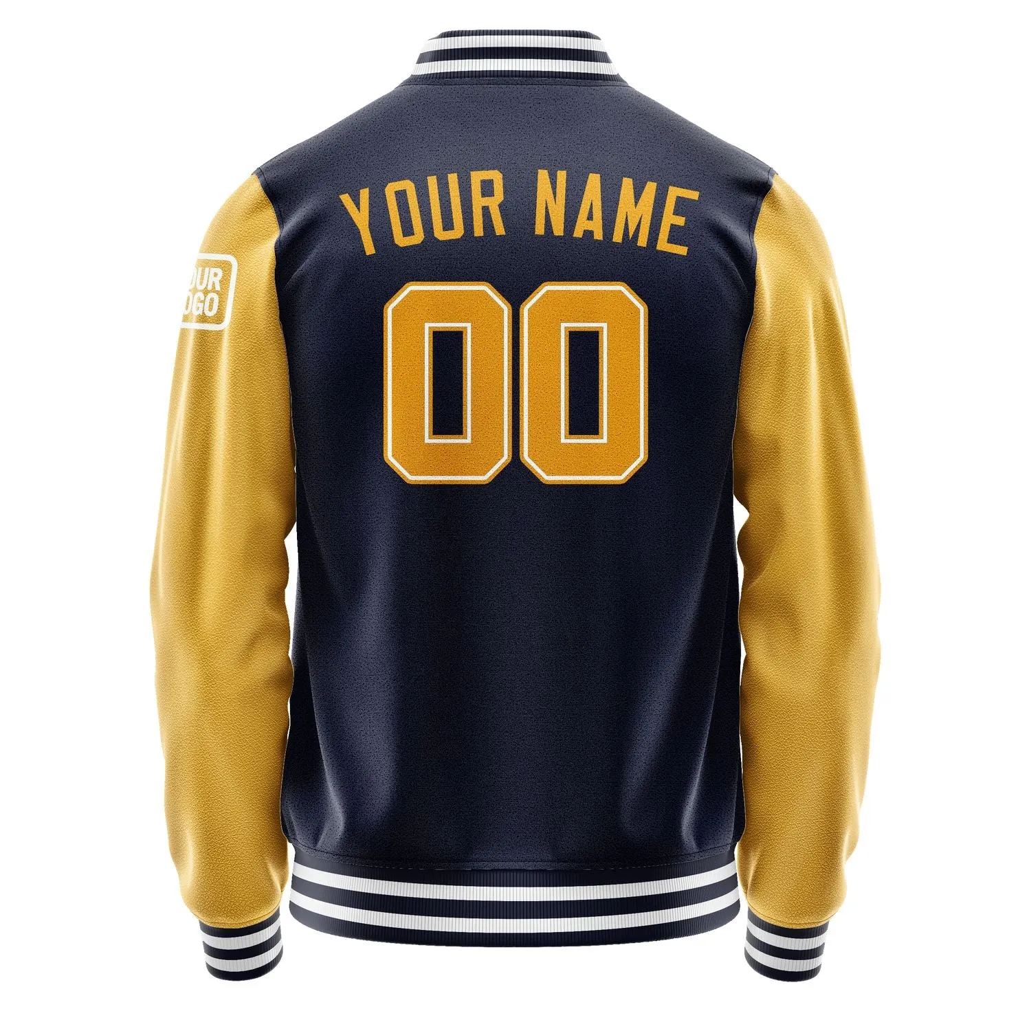 Custom Navy Yellow Jacket sold by Tailorly product image thumbnail 3