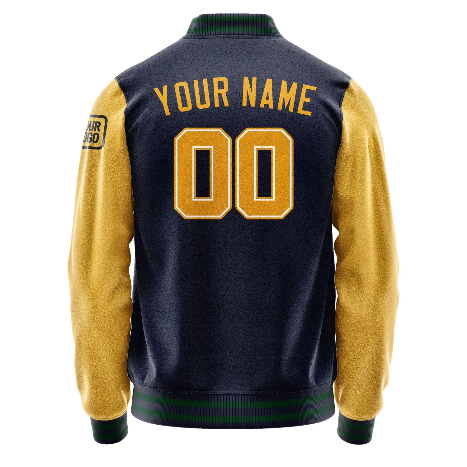 Custom Navy Yellow Jacket sold by Tailorly product image thumbnail 3