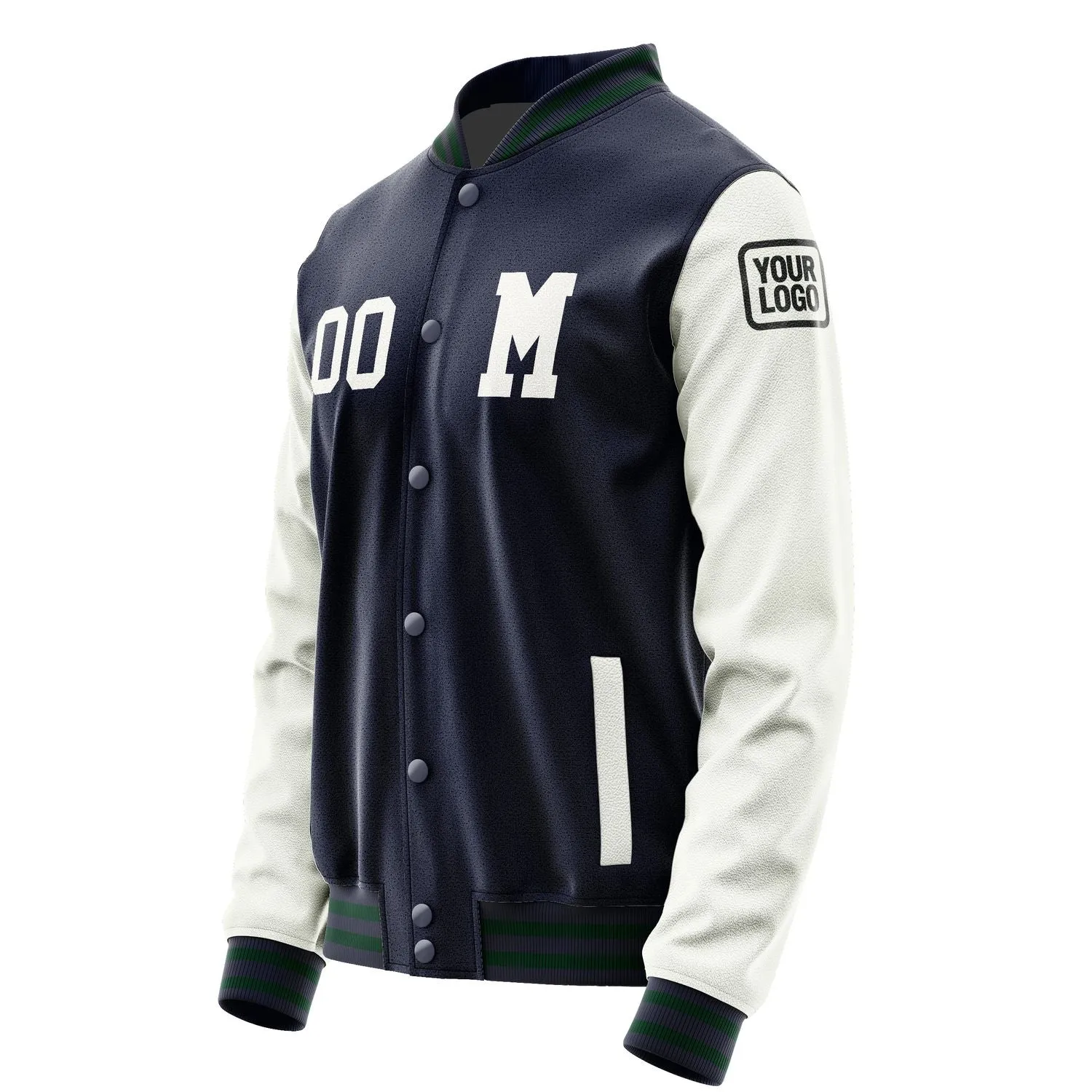 Custom Navy White Jacket sold by Tailorly product image thumbnail 2