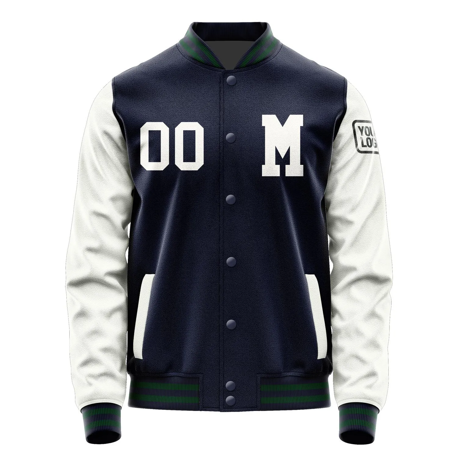 Custom Navy White Jacket sold by Tailorly product image thumbnail 4