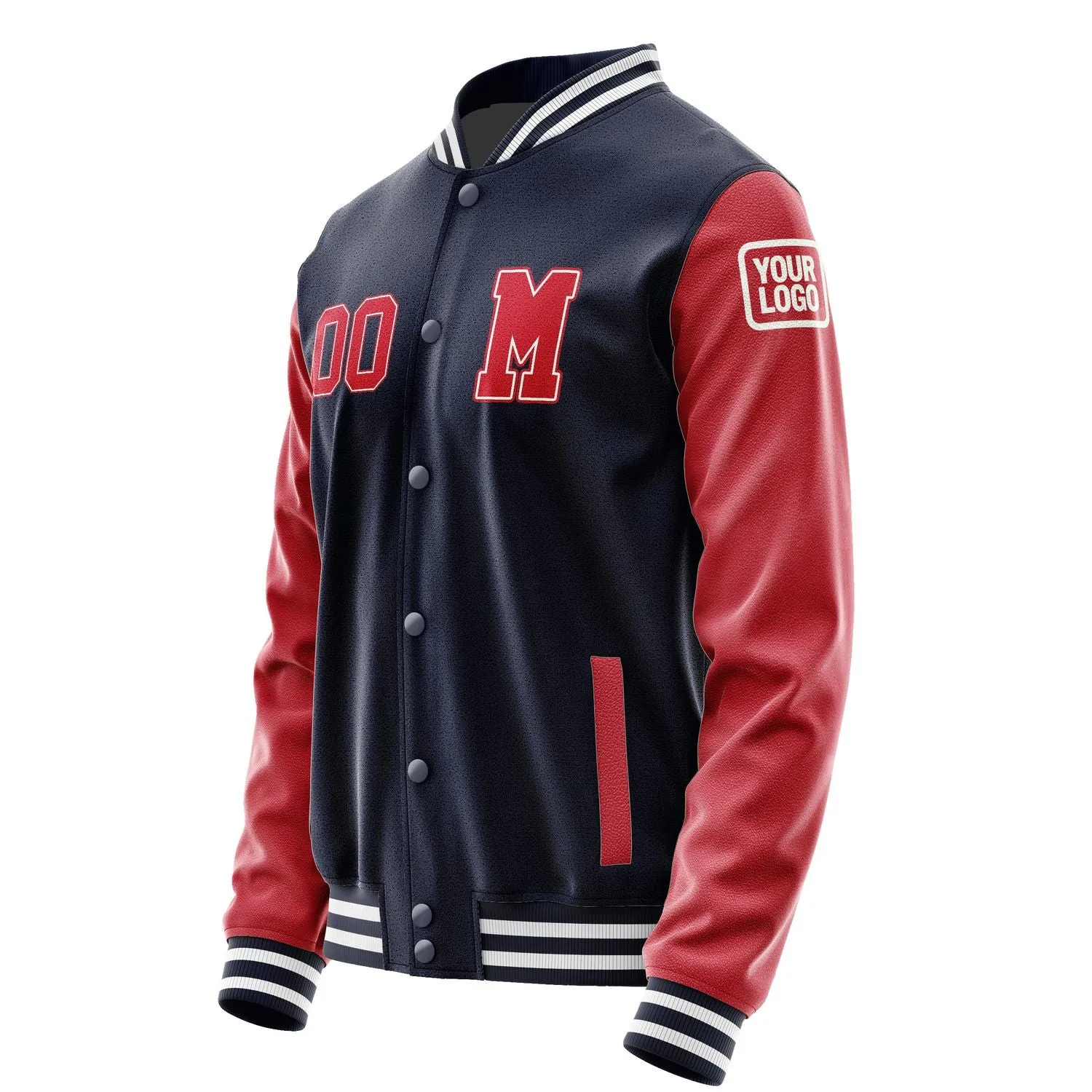 Custom Navy Red Jacket sold by Tailorly product image thumbnail 2