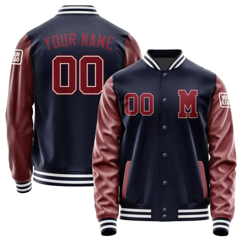 Custom Navy Crimson Red Jacket sold by Tailorly