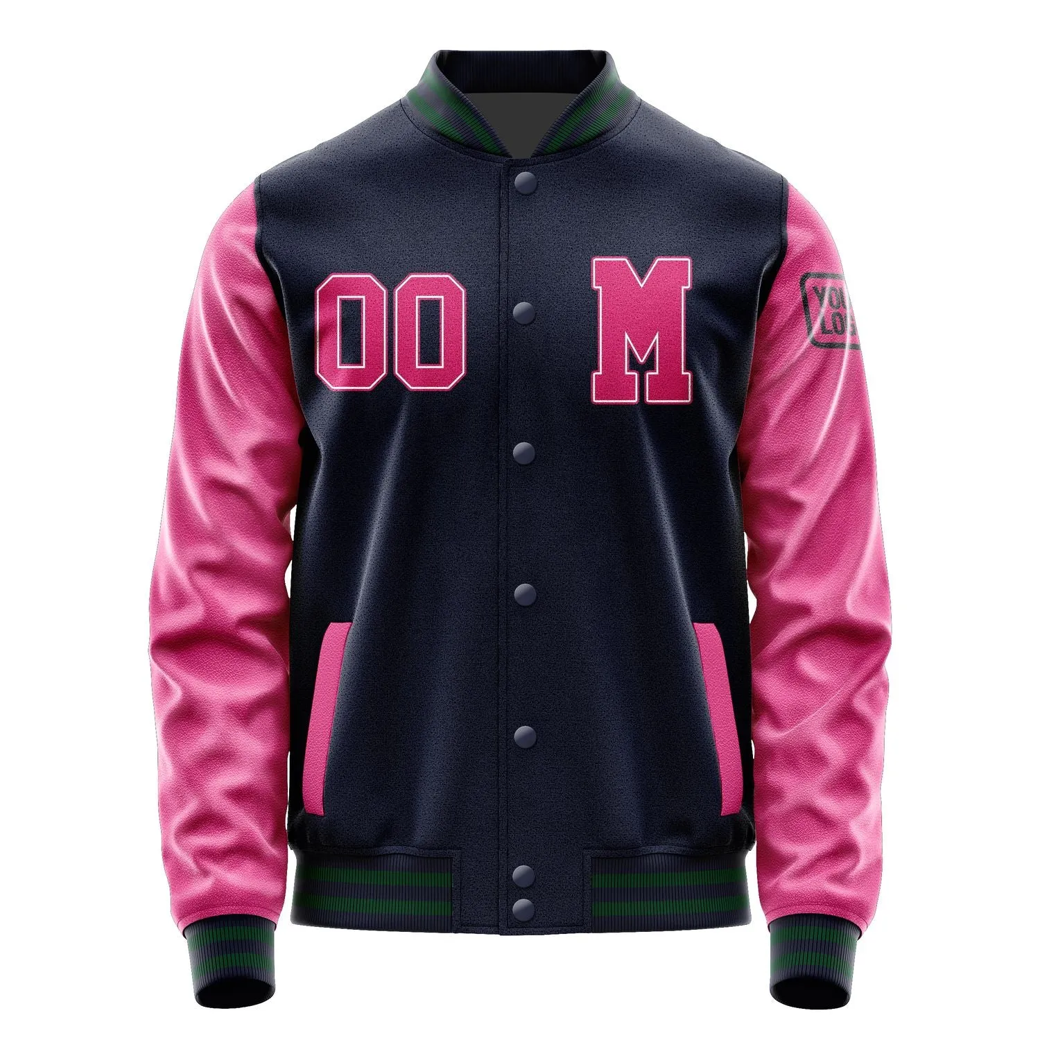 Custom Navy Pink Jacket sold by Tailorly product image thumbnail 4