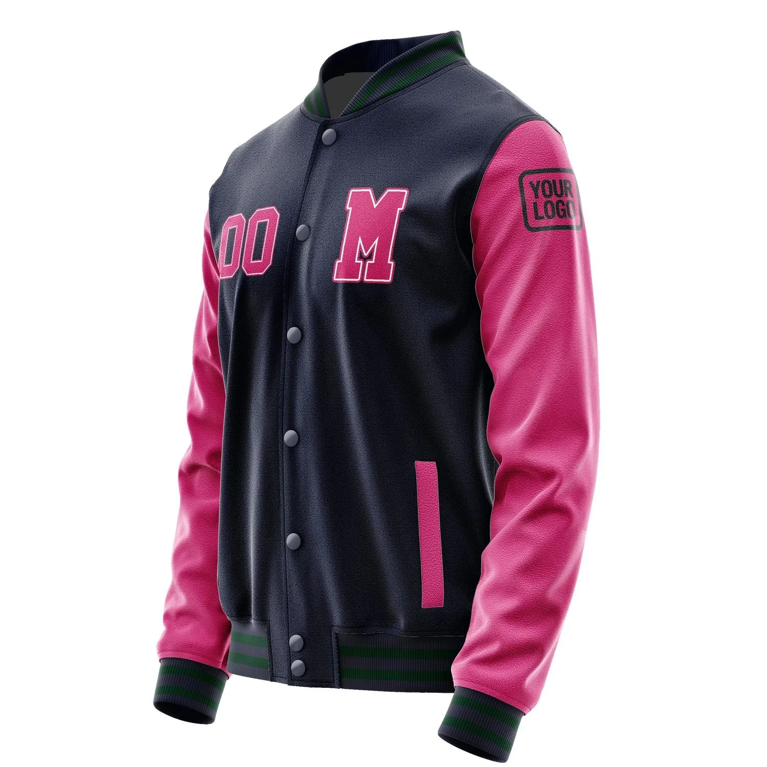 Custom Navy Pink Jacket sold by Tailorly product image thumbnail 2