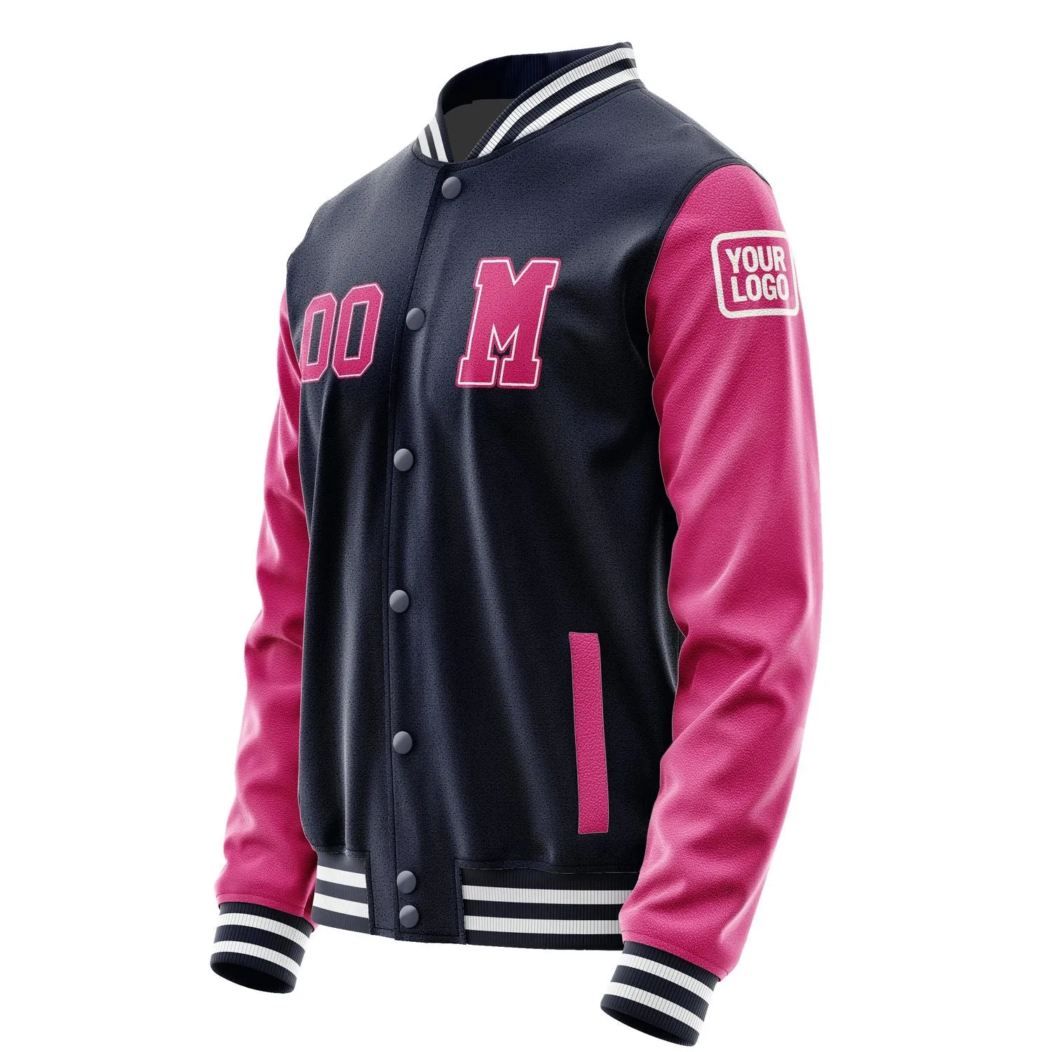 Custom Navy Pink Jacket sold by Tailorly product image thumbnail 2