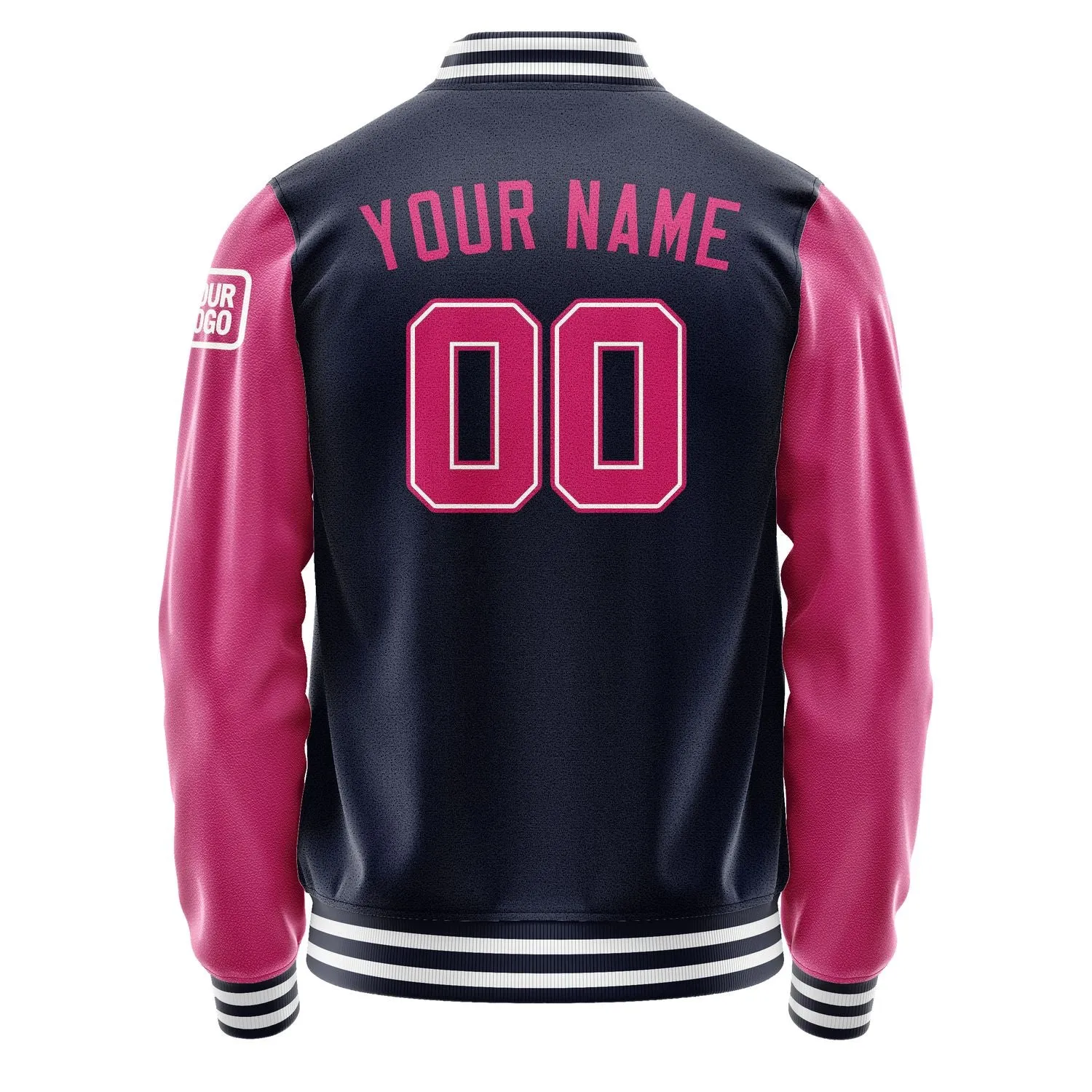 Custom Navy Pink Jacket sold by Tailorly product image thumbnail 3