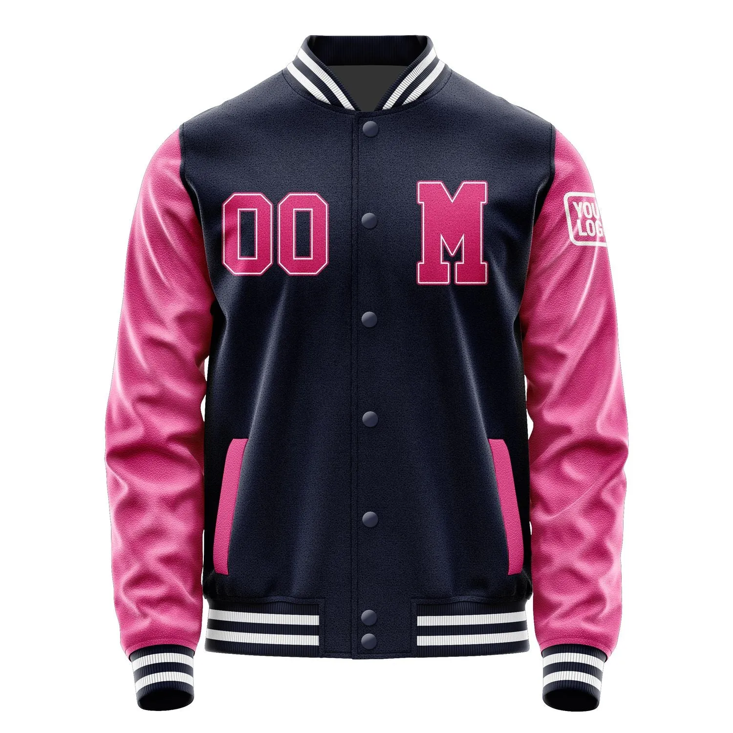 Custom Navy Pink Jacket sold by Tailorly product image thumbnail 4