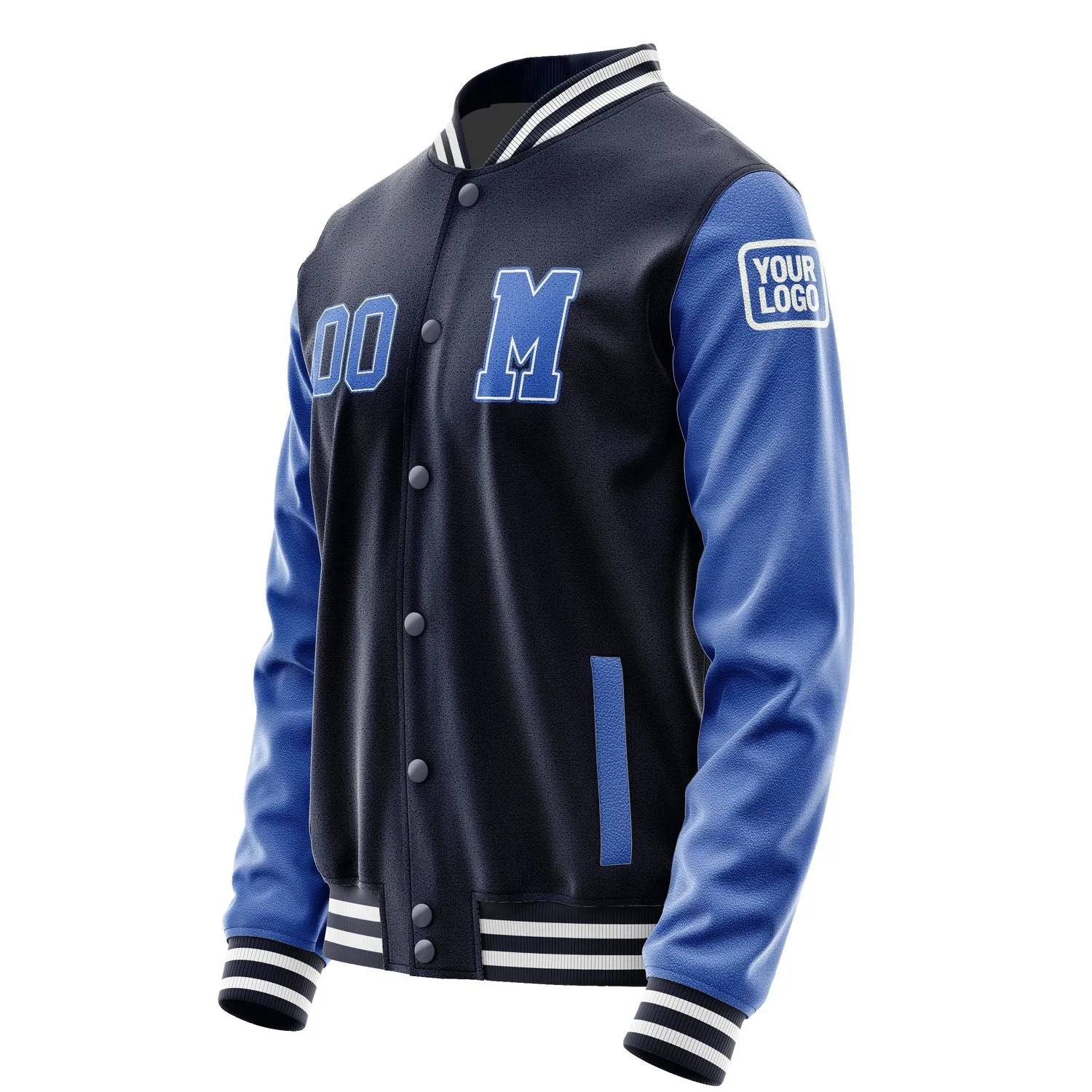 Custom Navy Sky Blue Jacket sold by Tailorly product image thumbnail 2