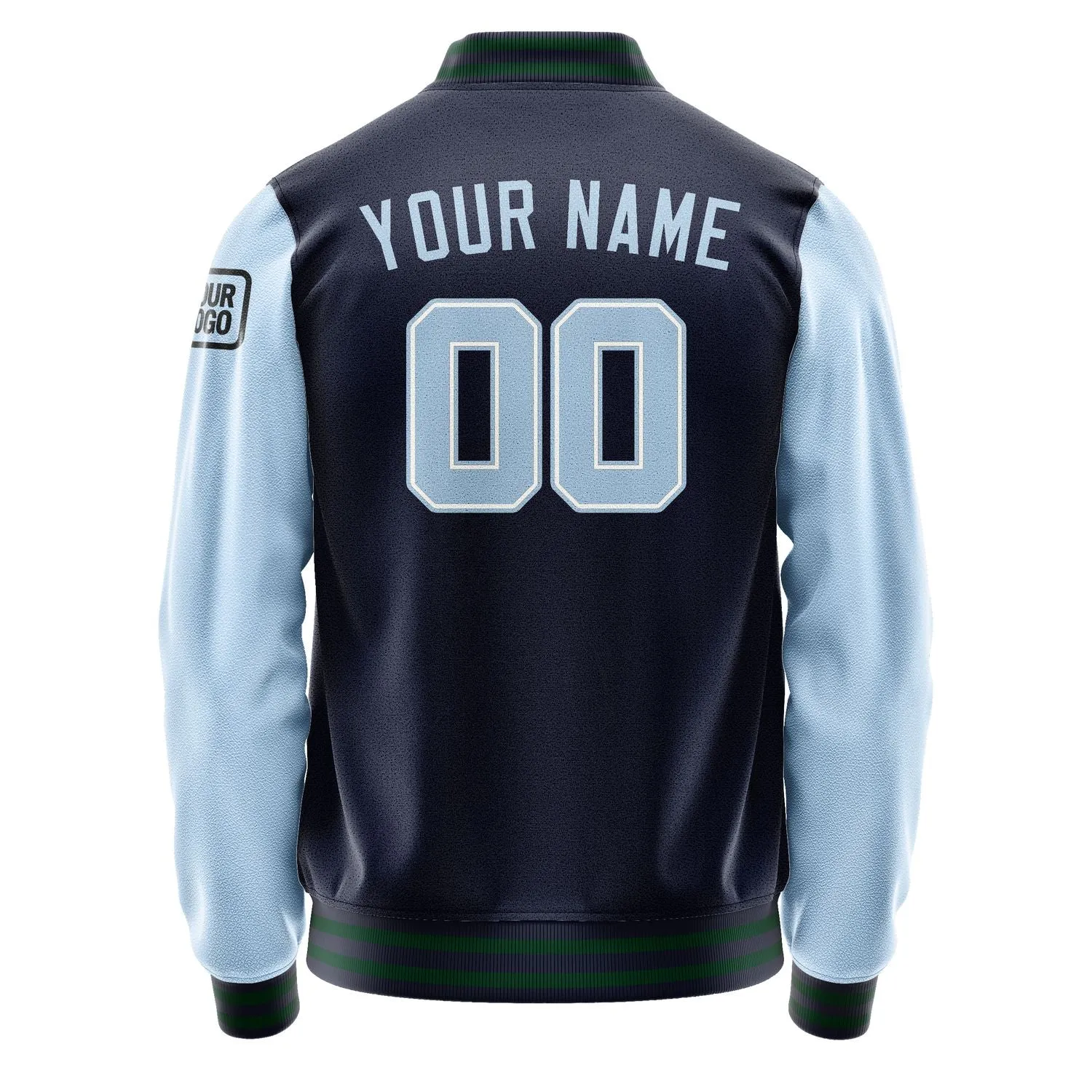 Custom Navy Light Blue Jacket sold by Tailorly product image thumbnail 3