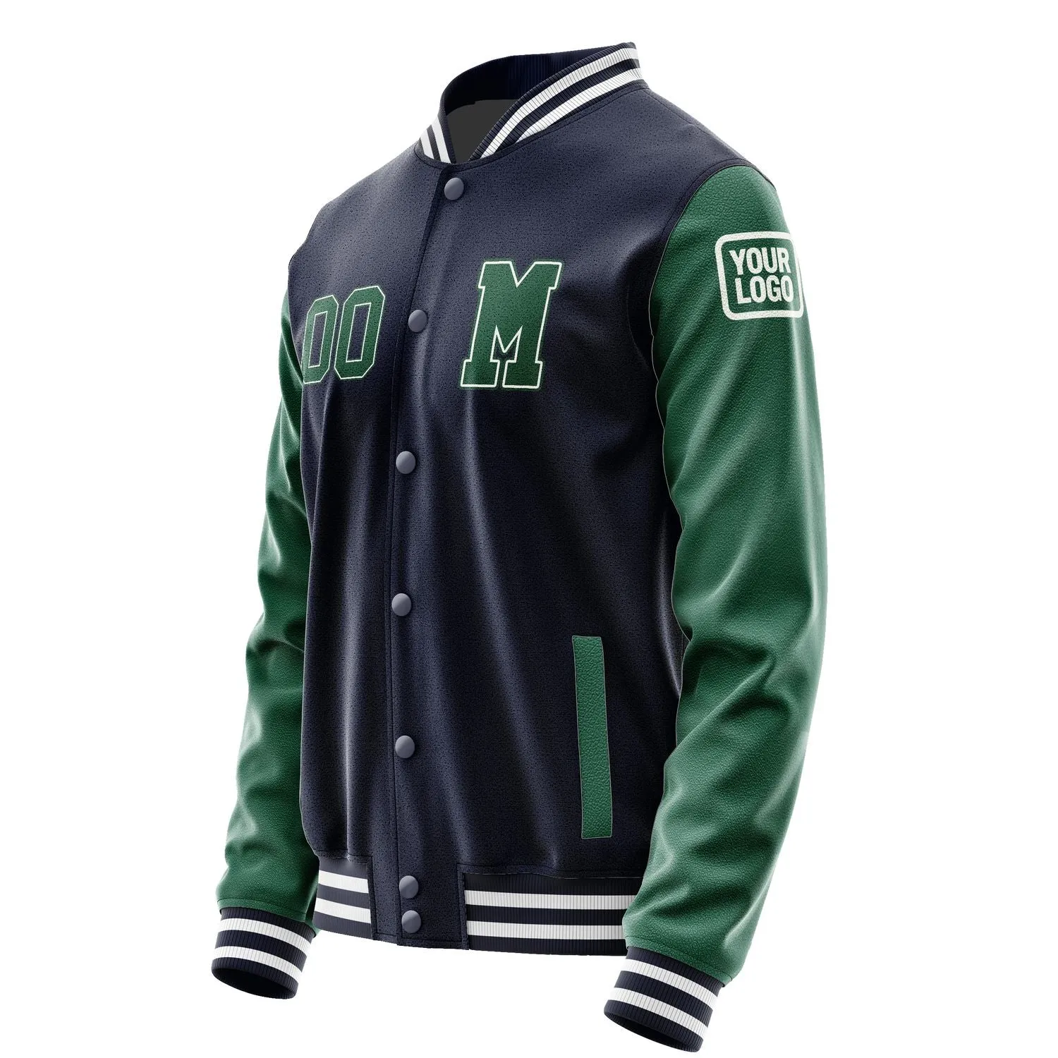 Custom Navy Green Jacket sold by Tailorly product image thumbnail 2