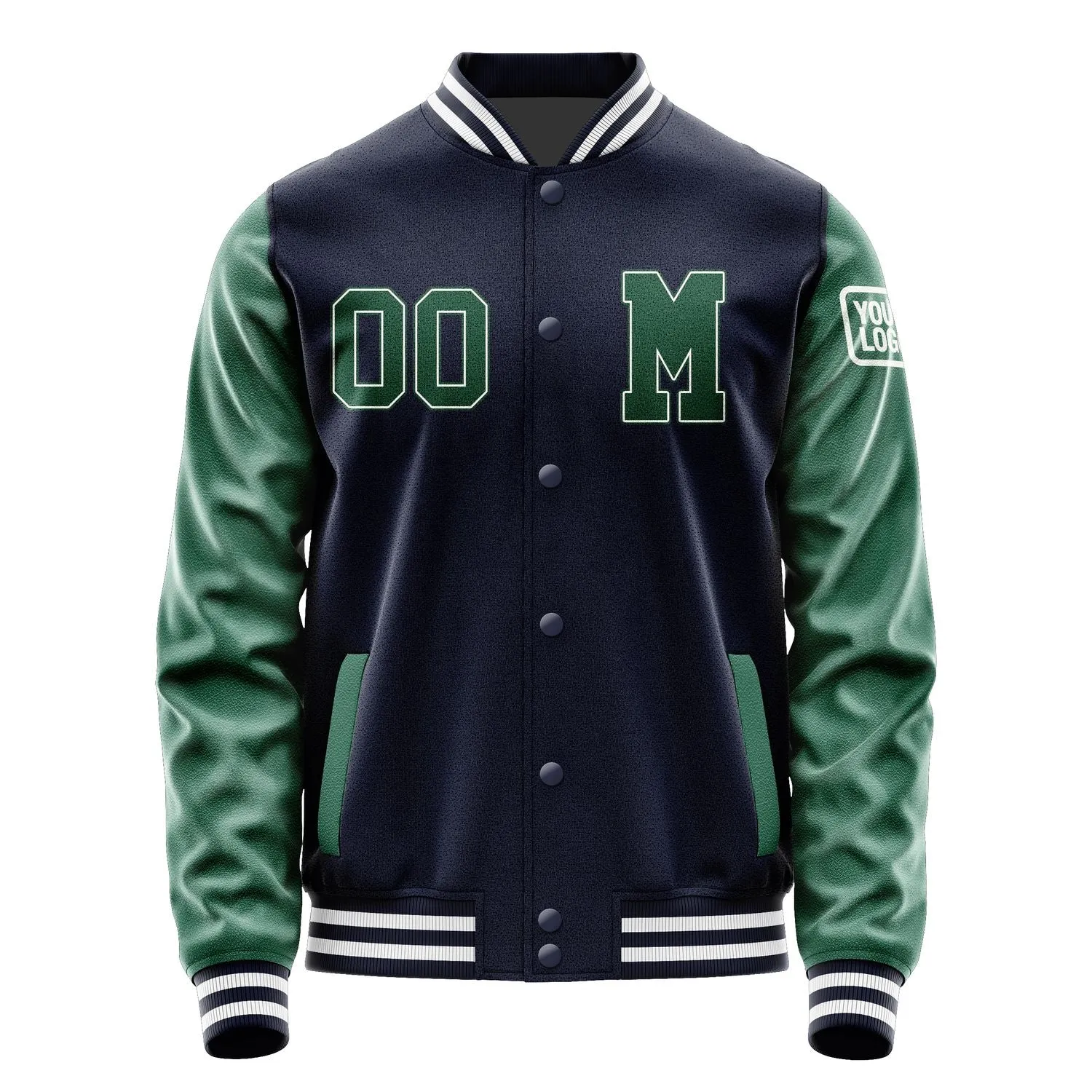 Custom Navy Green Jacket sold by Tailorly product image thumbnail 4