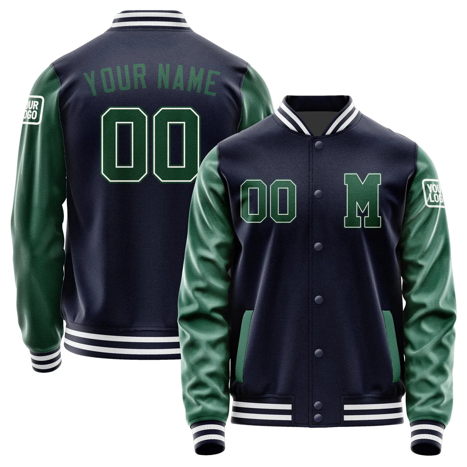Custom Navy Green Jacket sold by Tailorly
