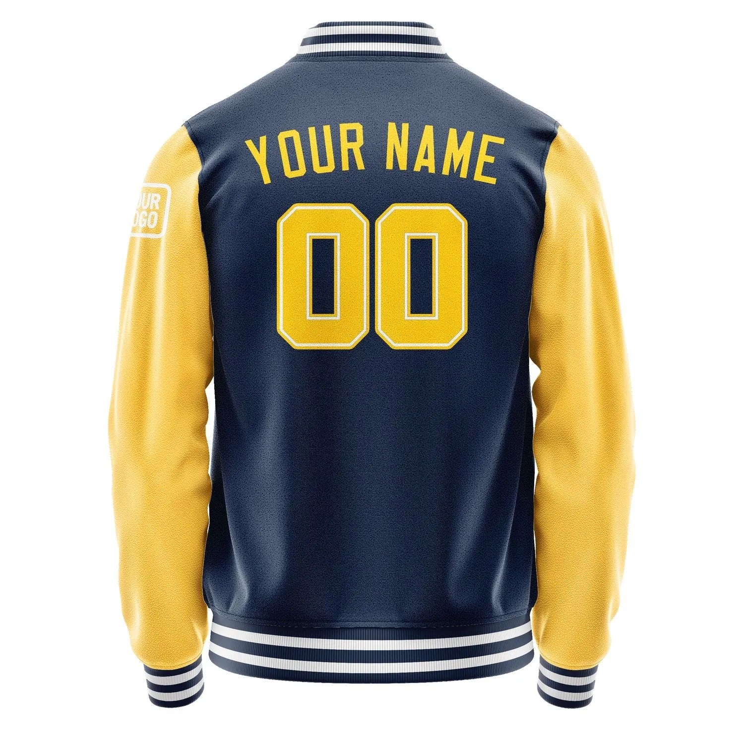 Custom Blue Gold Jacket sold by Tailorly product image thumbnail 3