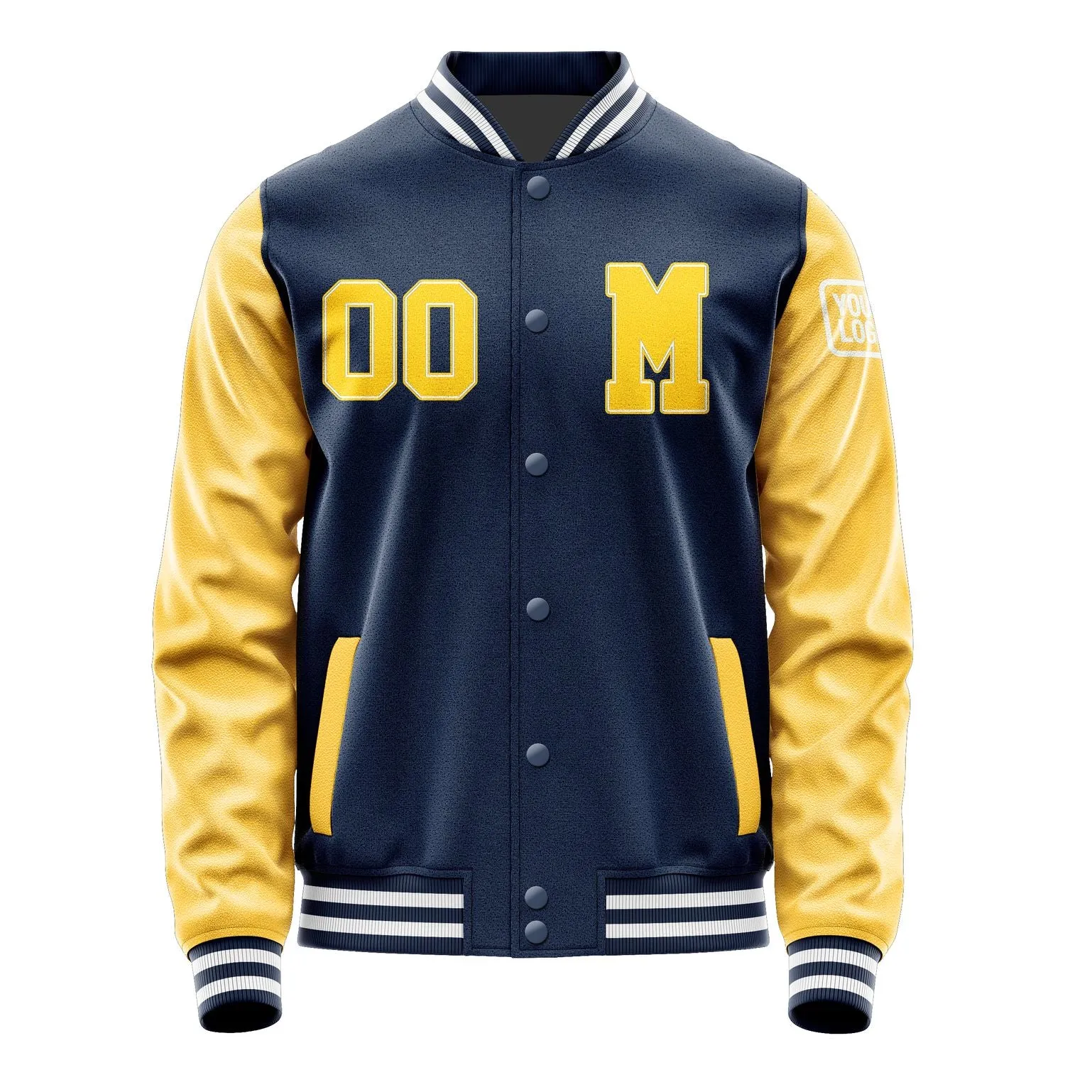 Custom Blue Gold Jacket sold by Tailorly product image thumbnail 4