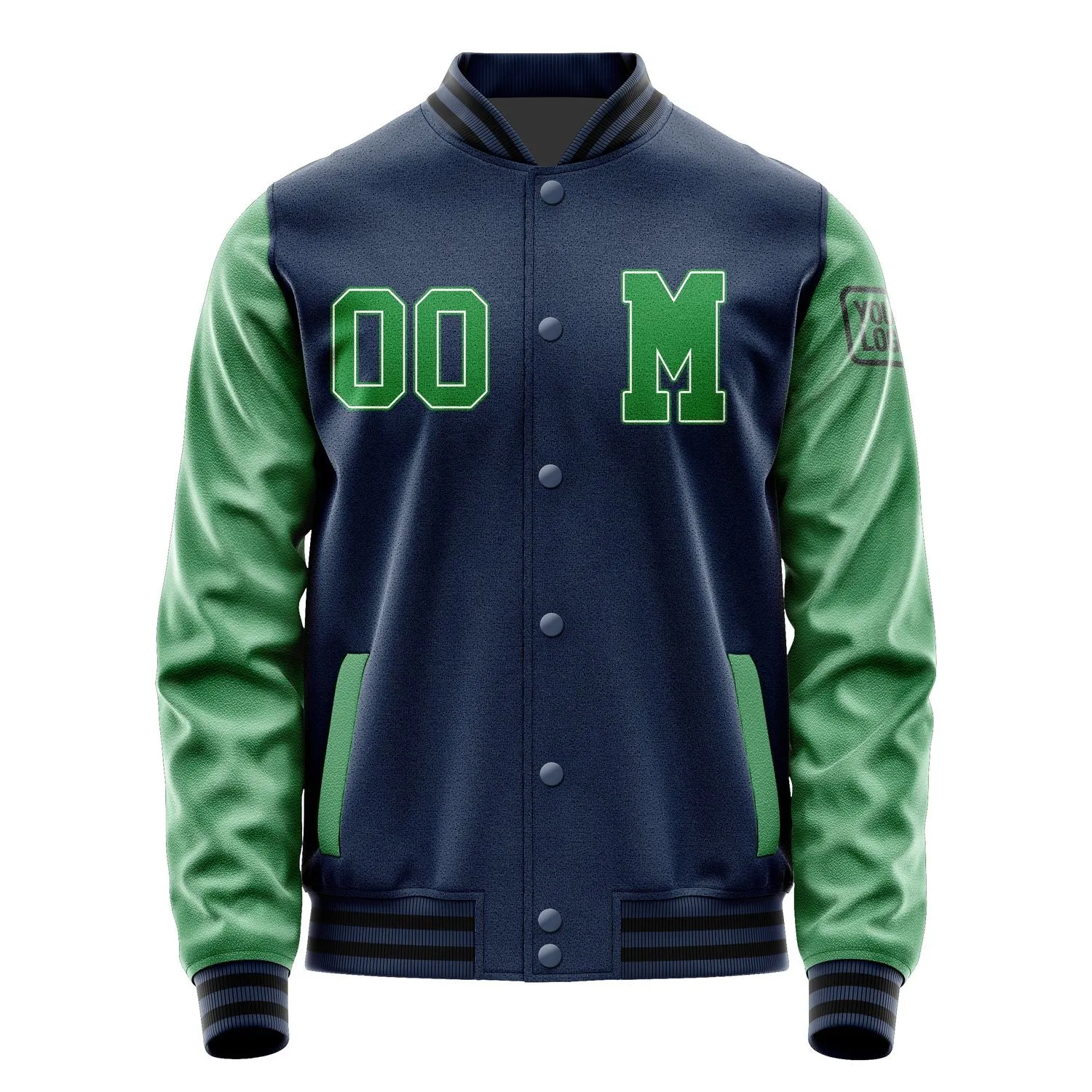 Custom Blue Emerald Green Jacket sold by Tailorly product image thumbnail 4