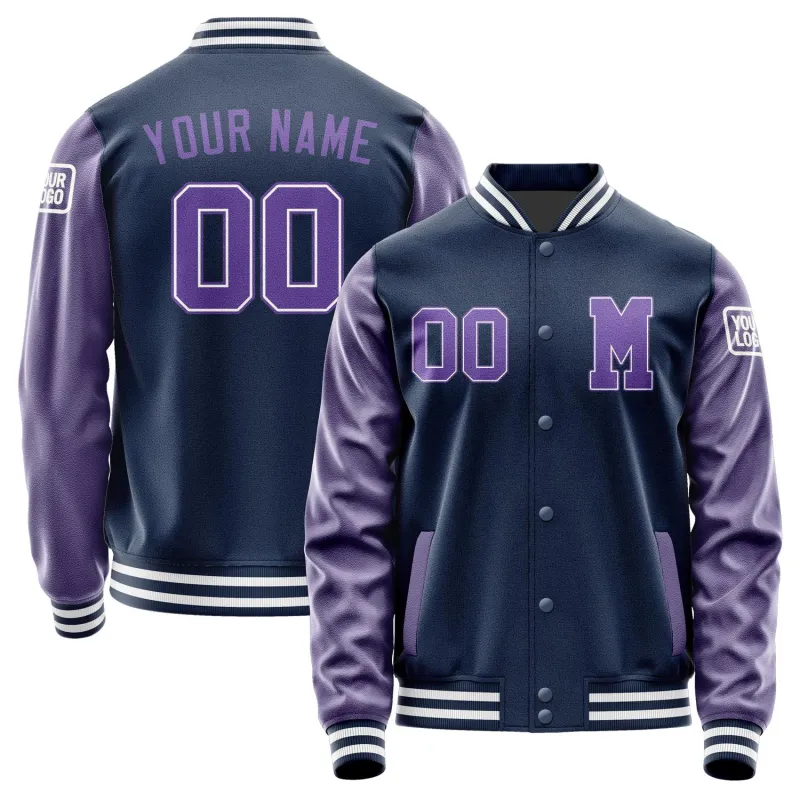 Custom Blue Light Purple Jacket sold by Tailorly