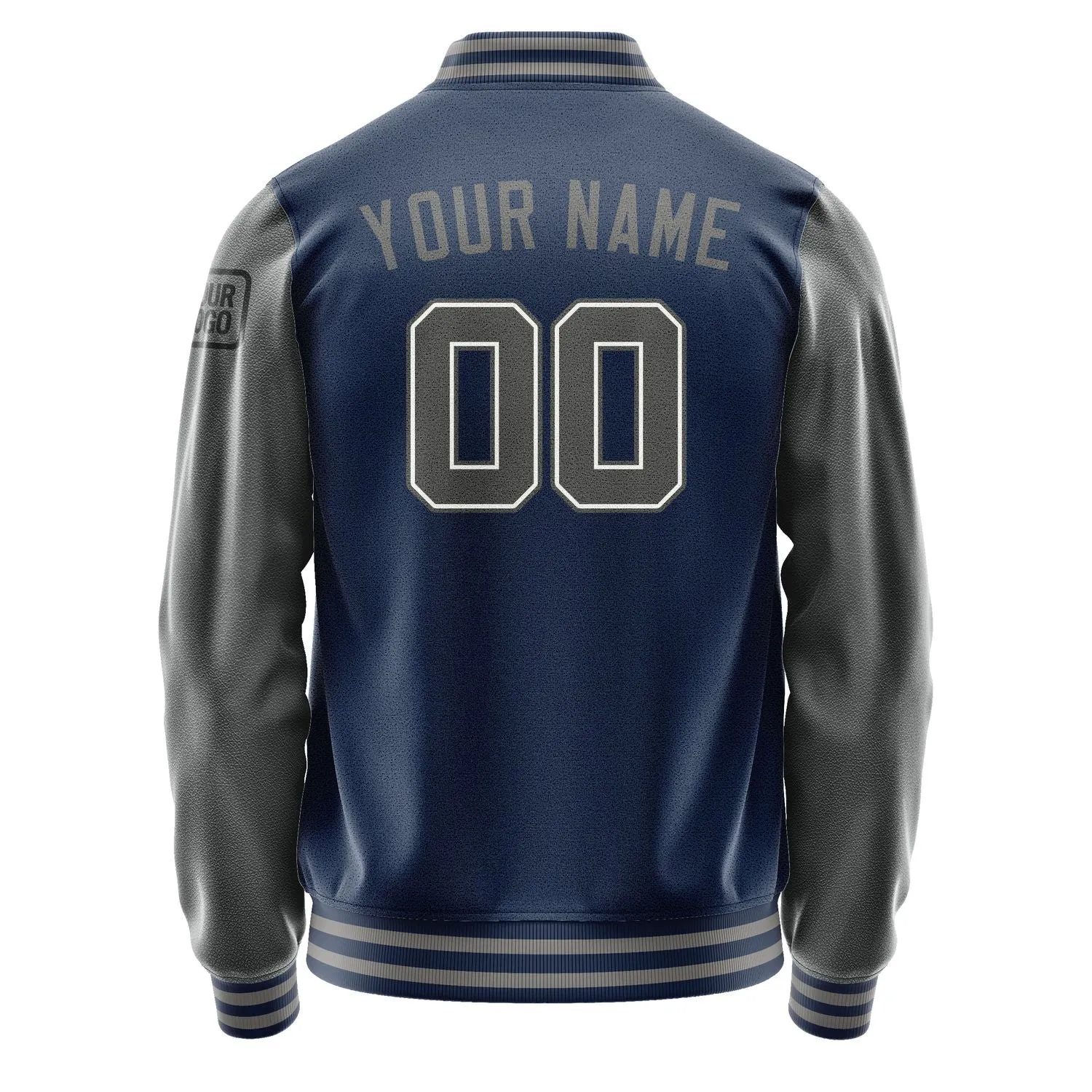 Custom Blue Dark Grey Jacket sold by Tailorly product image thumbnail 3