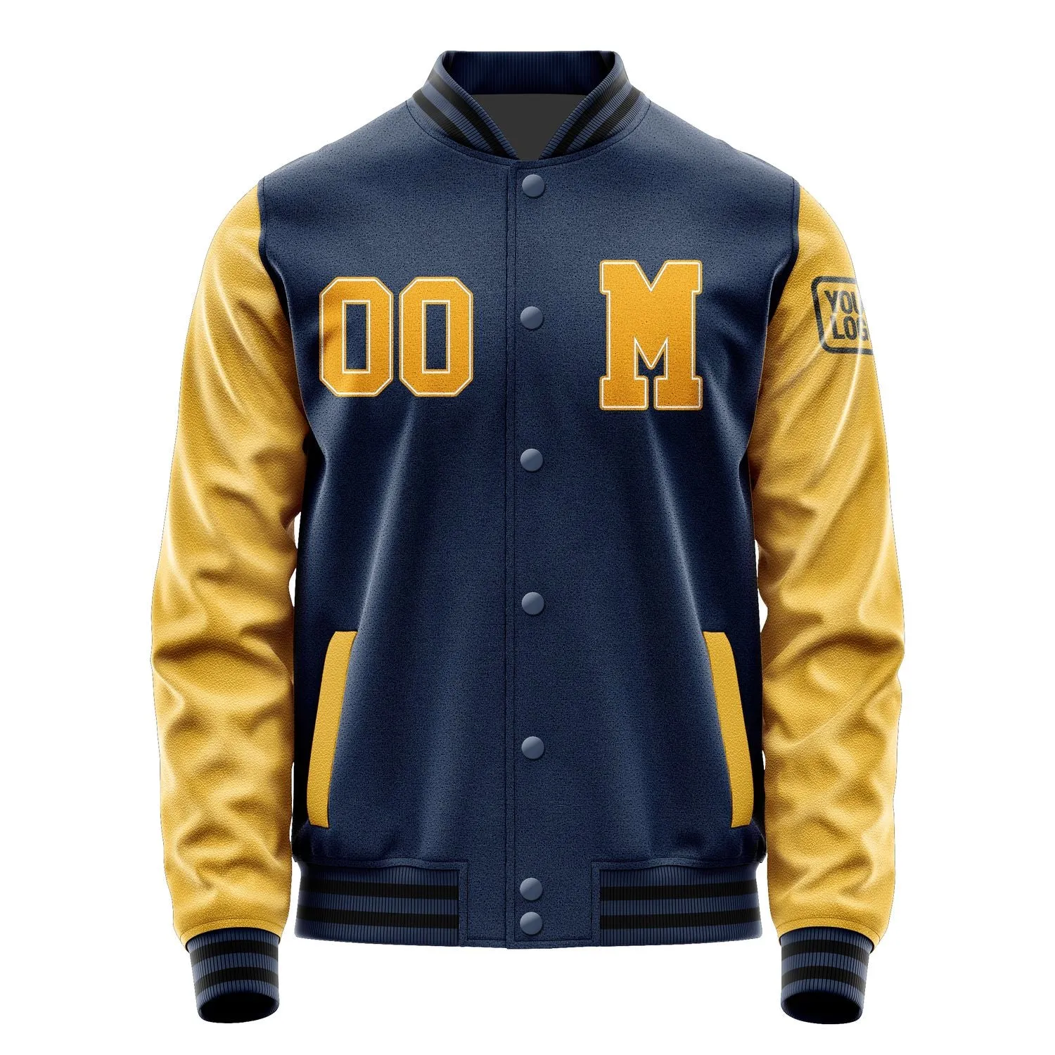 Custom Blue Yellow Jacket sold by Tailorly product image thumbnail 4