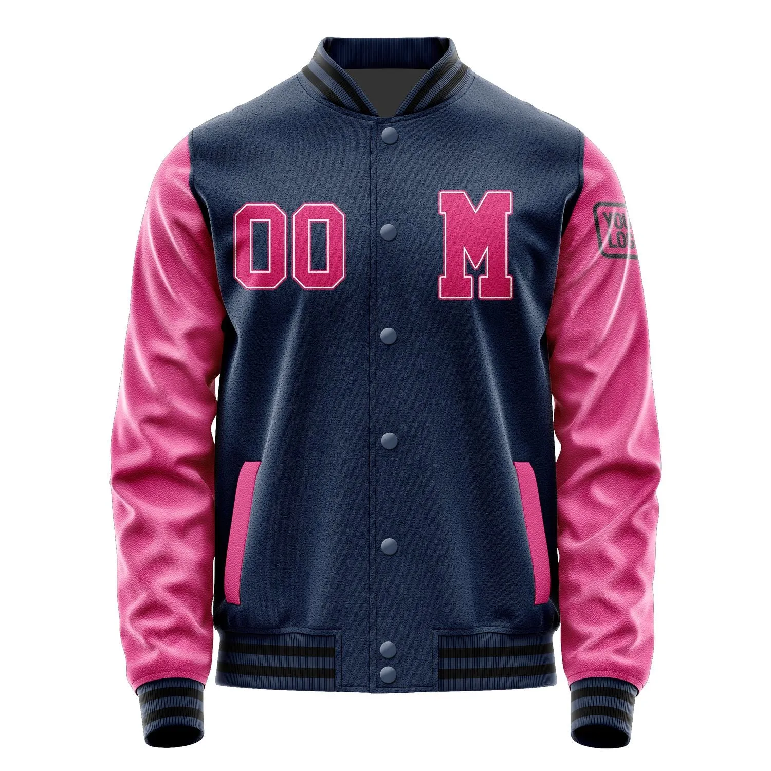 Custom Blue Pink Jacket sold by Tailorly product image thumbnail 4