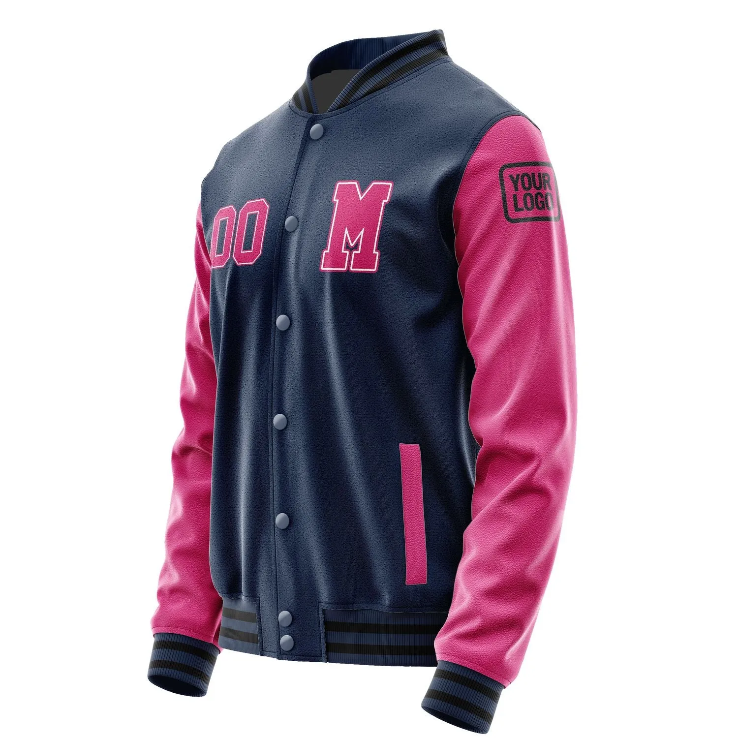 Custom Blue Pink Jacket sold by Tailorly product image thumbnail 2