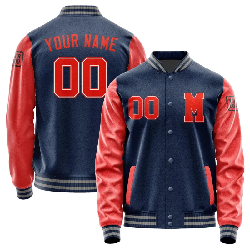 Custom Blue Orange Red Jacket made by Tailorly