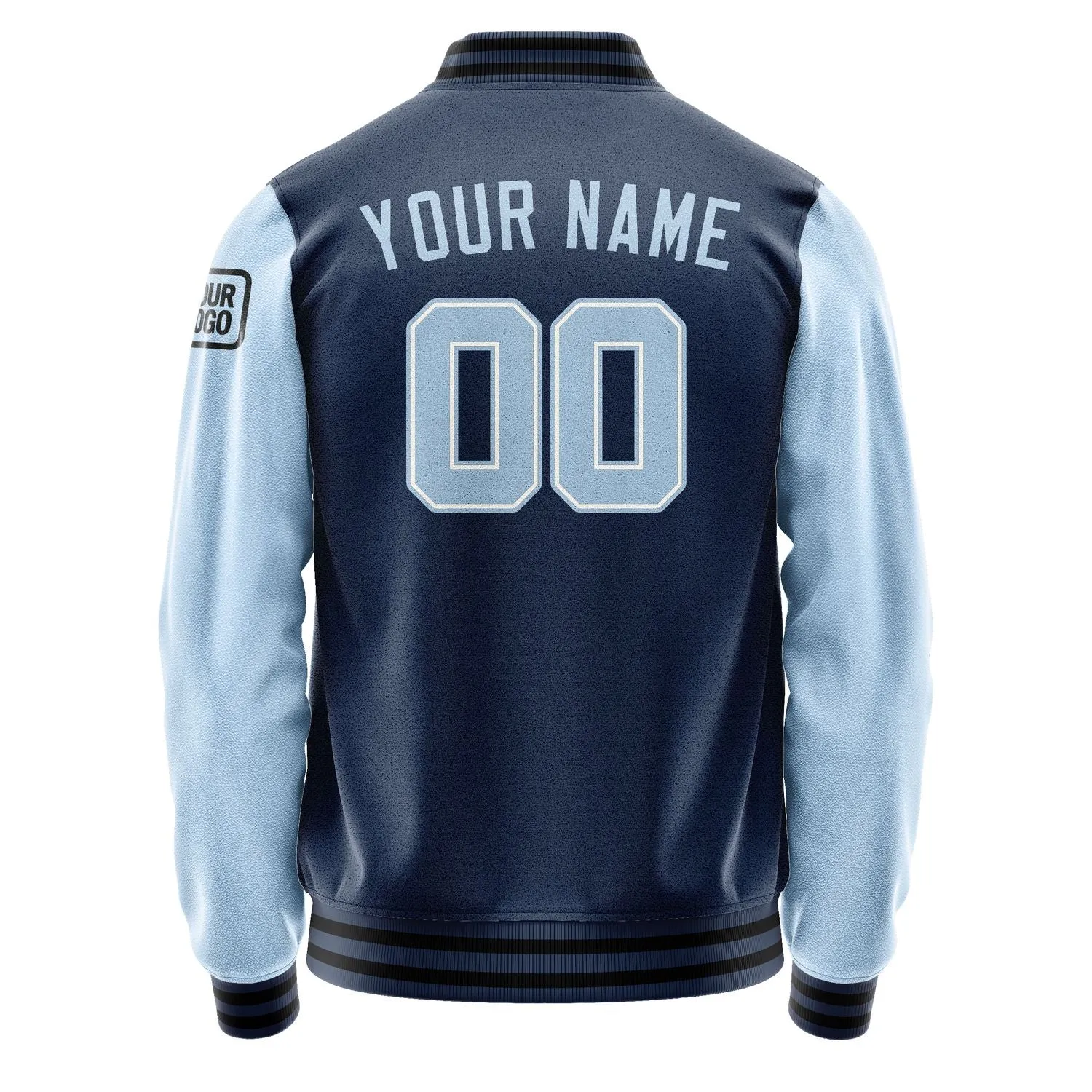Custom Blue Light Blue Jacket sold by Tailorly product image thumbnail 3